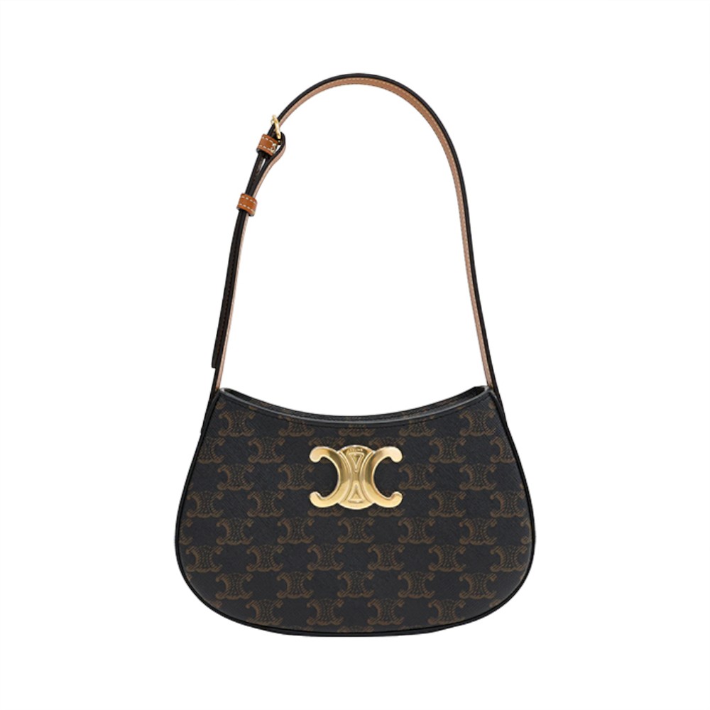 115702CUZ 04LU [15%쿠폰]Celine Triomphe Shoulder Bag Tan