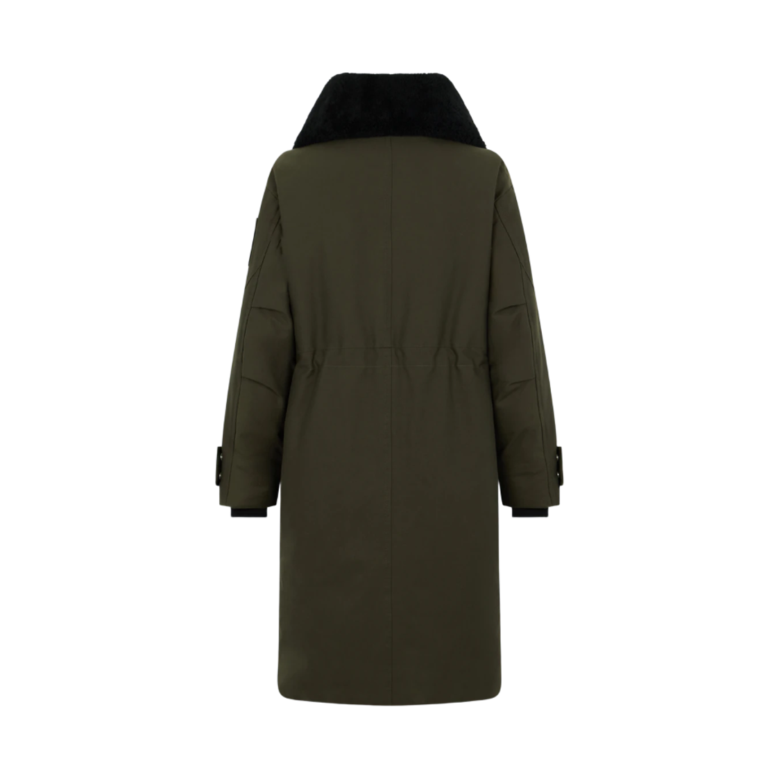 (W) 무스너클 오리지널 스톰 셔링 트림 파카 다크 올리브 블랙((W) Moose Knuckles Original Storm Shearling Trim Parka Dark Olive Black) - 2