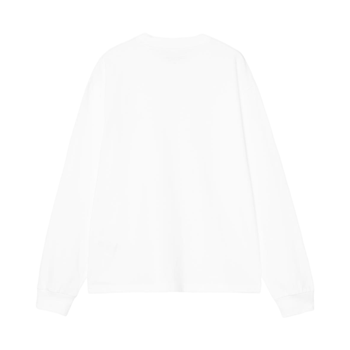 (W) 칼하트 WIP 롱슬리브 하트 패치 티셔츠 화이트 레드((W) Carhartt WIP L/S Heart Patch T-Shirt White Red) - 2