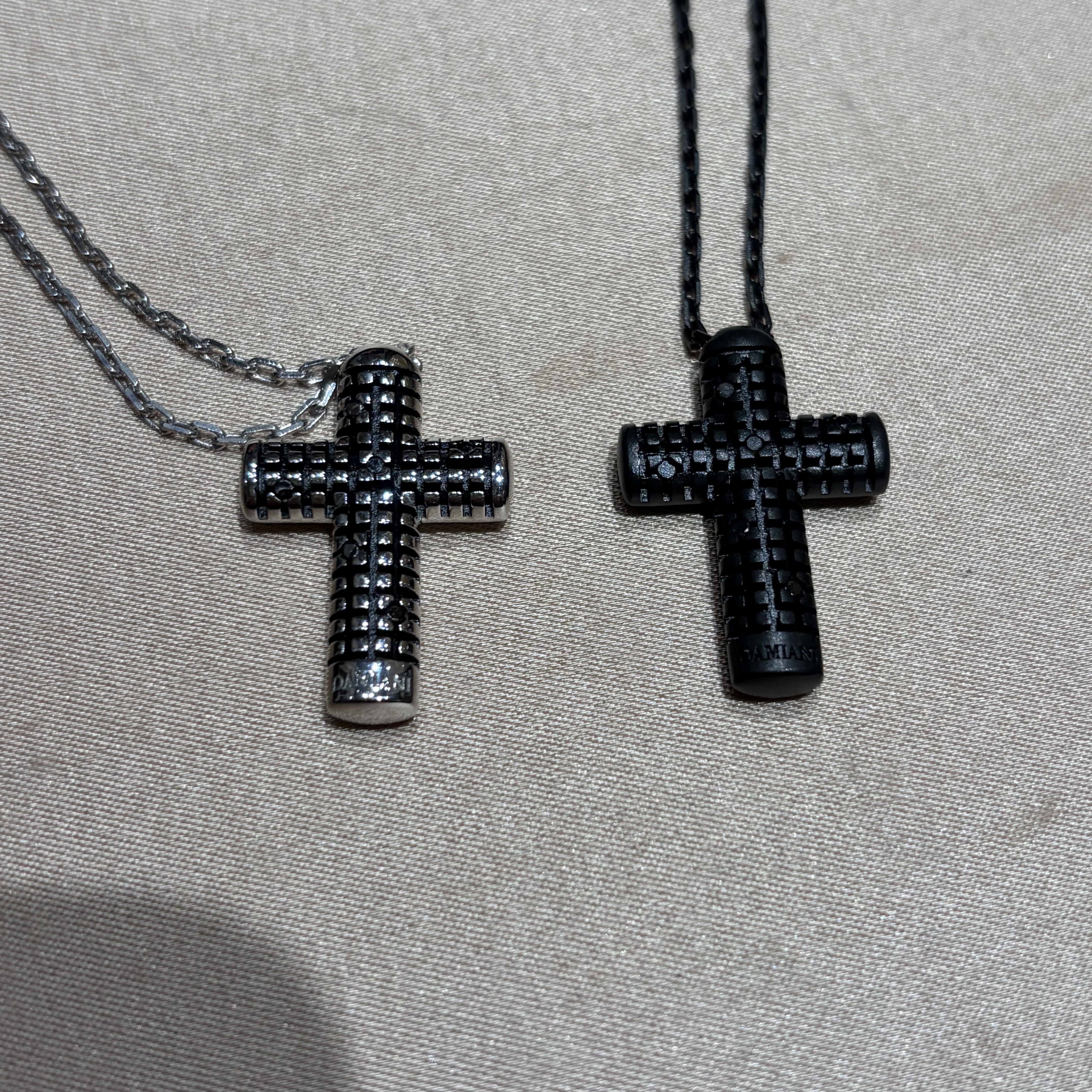 Damiani Metropolitan Diamond Necklace Black Silver, Damiani Metropolitan Diamond Necklace Silver 착용 스타일