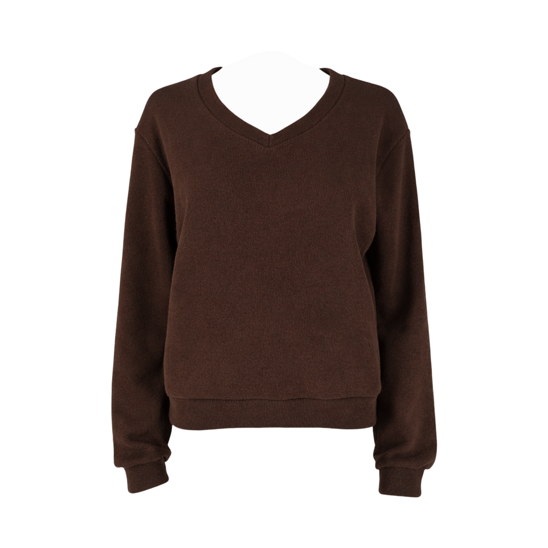 SA25123TSBR sayuu Wool V-Neck Pullover Brown