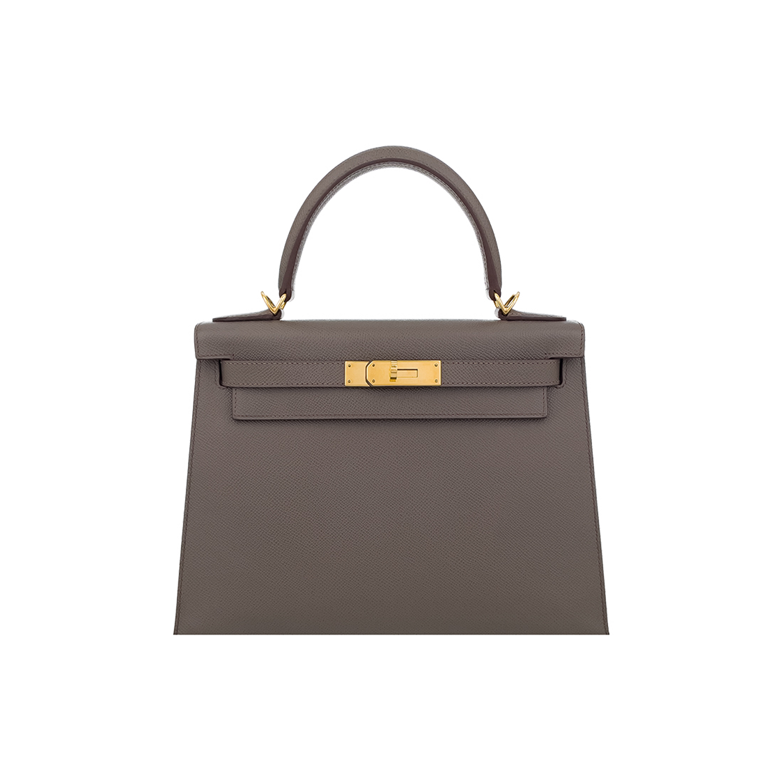 IT3SGM3QI2MS Hermes Kelly 28 Sellier Etain with Gold Hardware