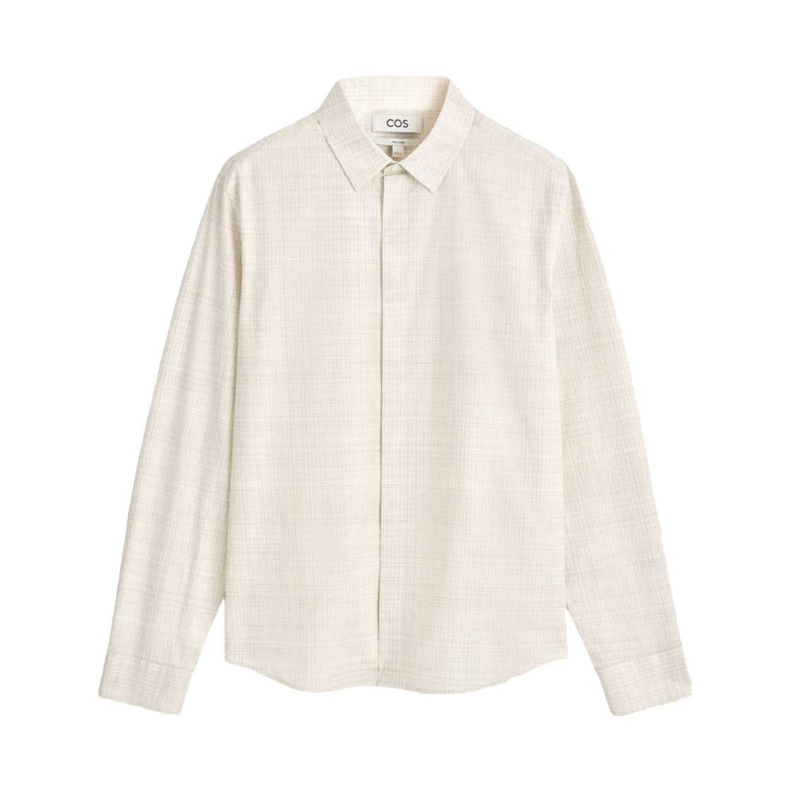 코스 체크 코튼 셔츠 체크드(COS Checked Cotton Shirt Beige Checked) - 1