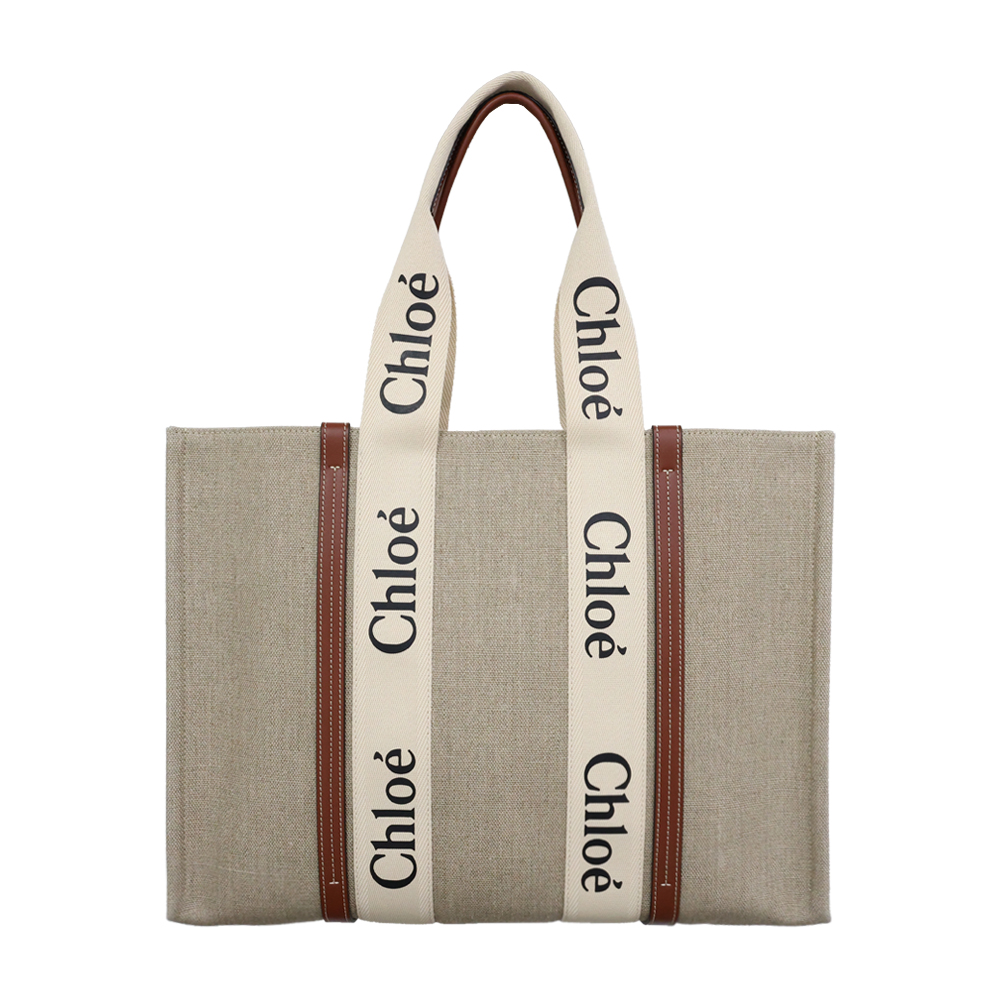 CHC22AS382I26 90U [15%쿠폰]Chloe Woody Large Tote Bag White Brown