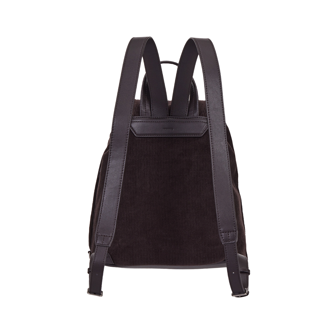 분크 오캄 두 더블 포켓 코듀로이 백팩 미듐 초코브라운(vunque Occam Doux Double Pocket Corduroy Backpack M Choco Brown) - 5