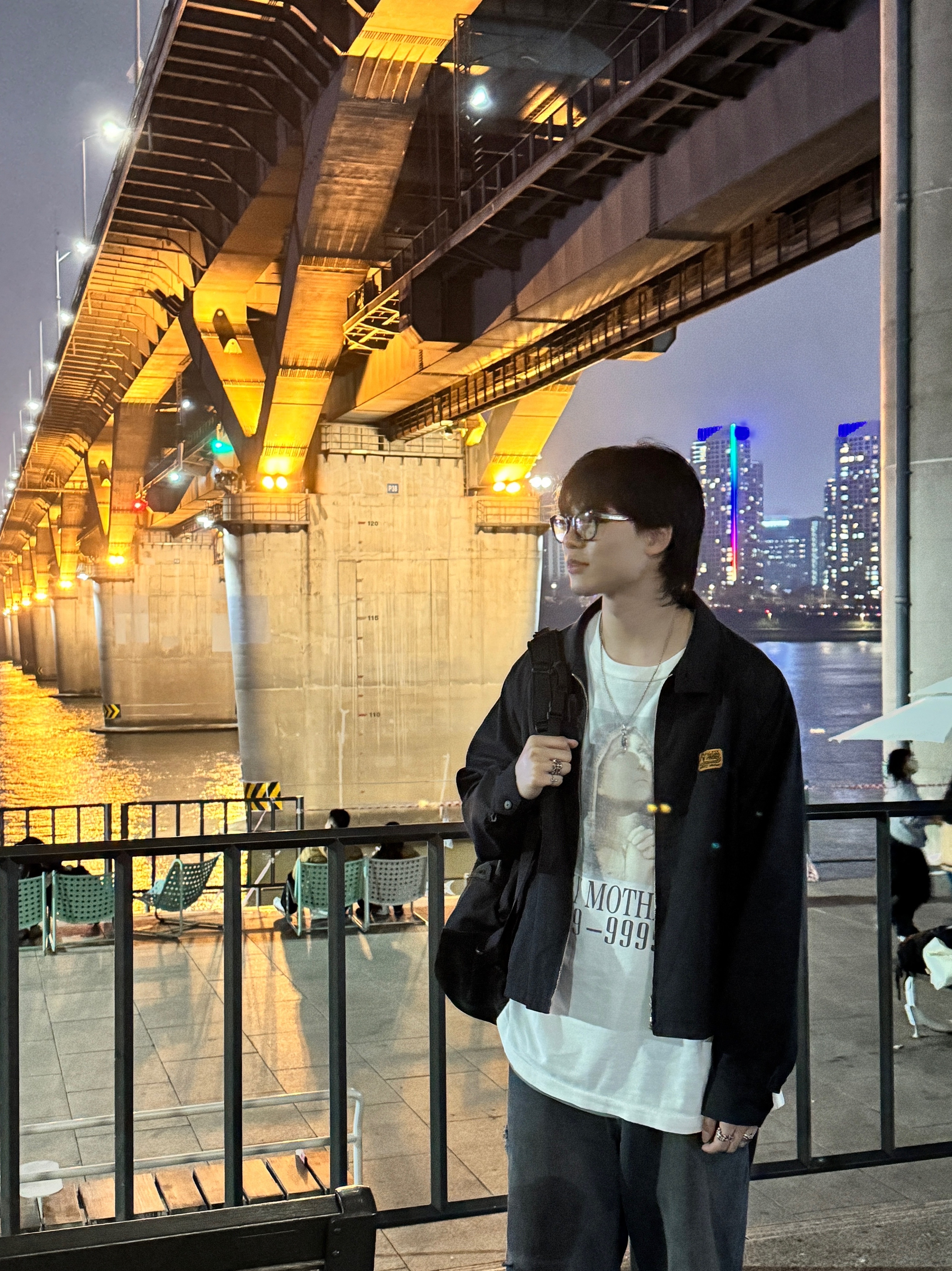 Chrome Hearts Dingalonglinglong II Black, Visvim Ketchikan Jacket Navy 착용 스타일
