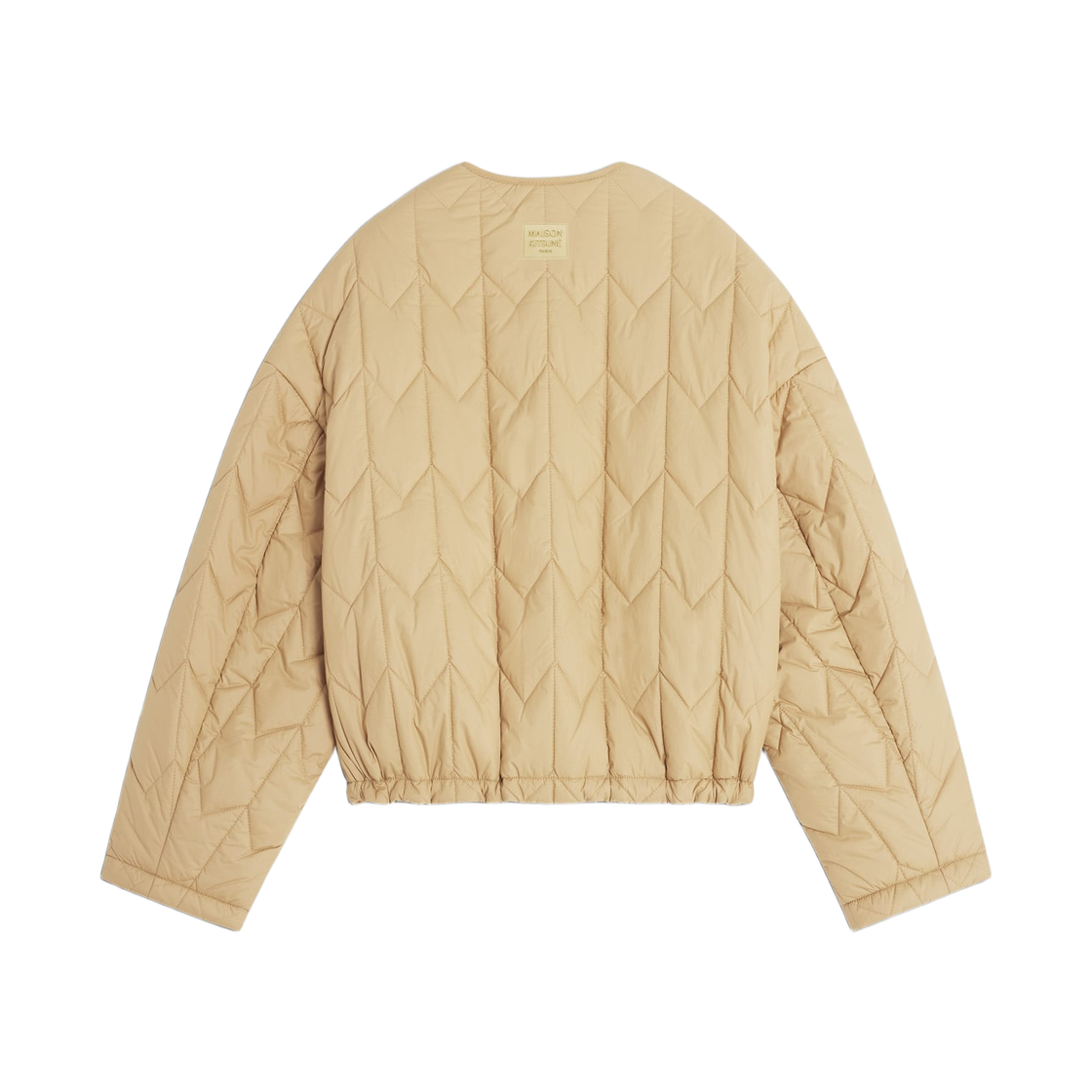 (W) 메종 키츠네 퀼티드 자켓 캔버스 브라운((W) Maison Kitsune Quilted Jacket Canvas Brown) - 2