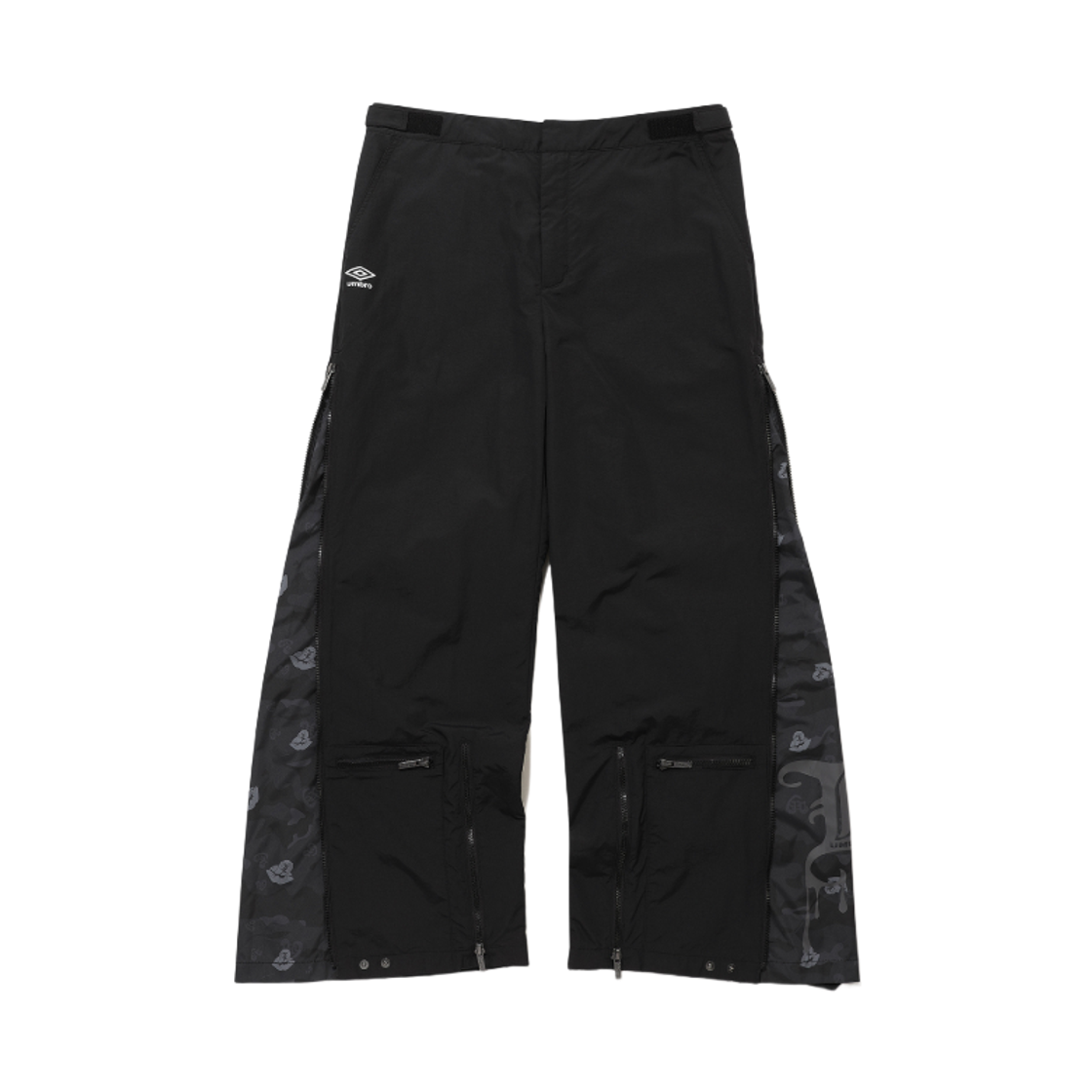엄브로 x 엘이이와이 카모 사이드 지퍼 트랙 팬츠 블랙(Umbro x Leey Camo Side Zipper Track Pants Black) - 3