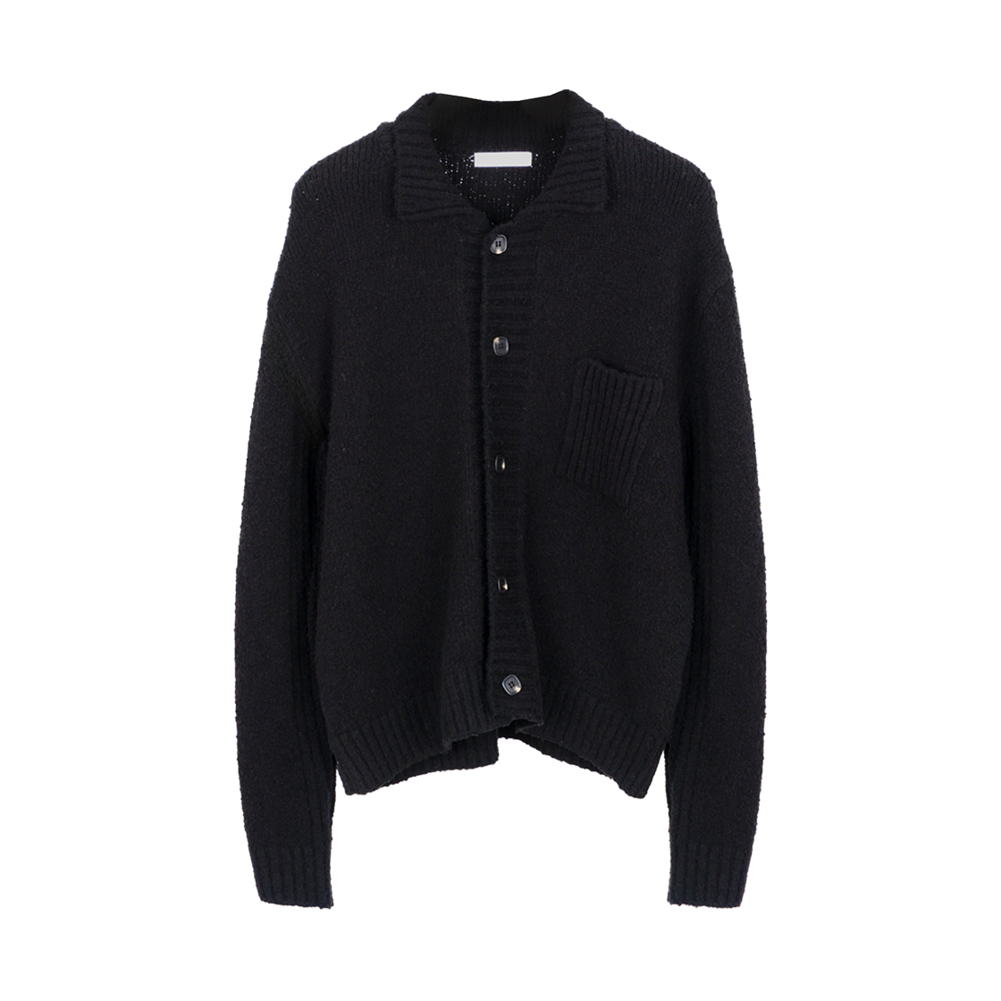 아이엘 캅 니트 가디건 블랙(Aieul Cop Knit Cardigan Black)