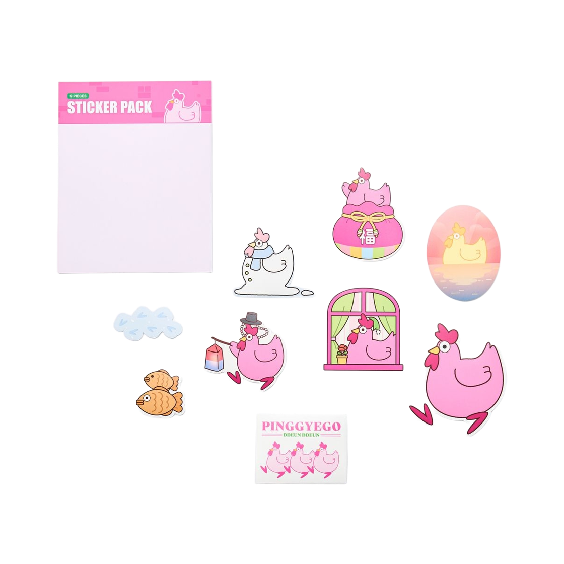 핑계고 스티커팩 (9개 세트)(Pinggyego Sticker Pack  (Set of 9)) - 2