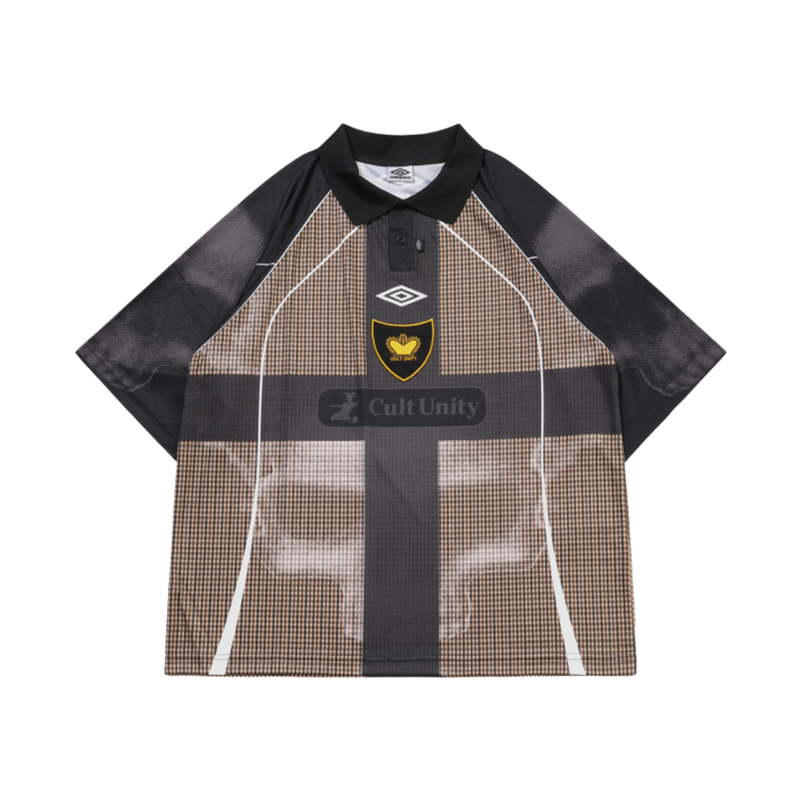 UQ411CRJO2-BEG0 Umbro x Slam Jam Cult Unity Polo Short Sleeve Jersey Beige