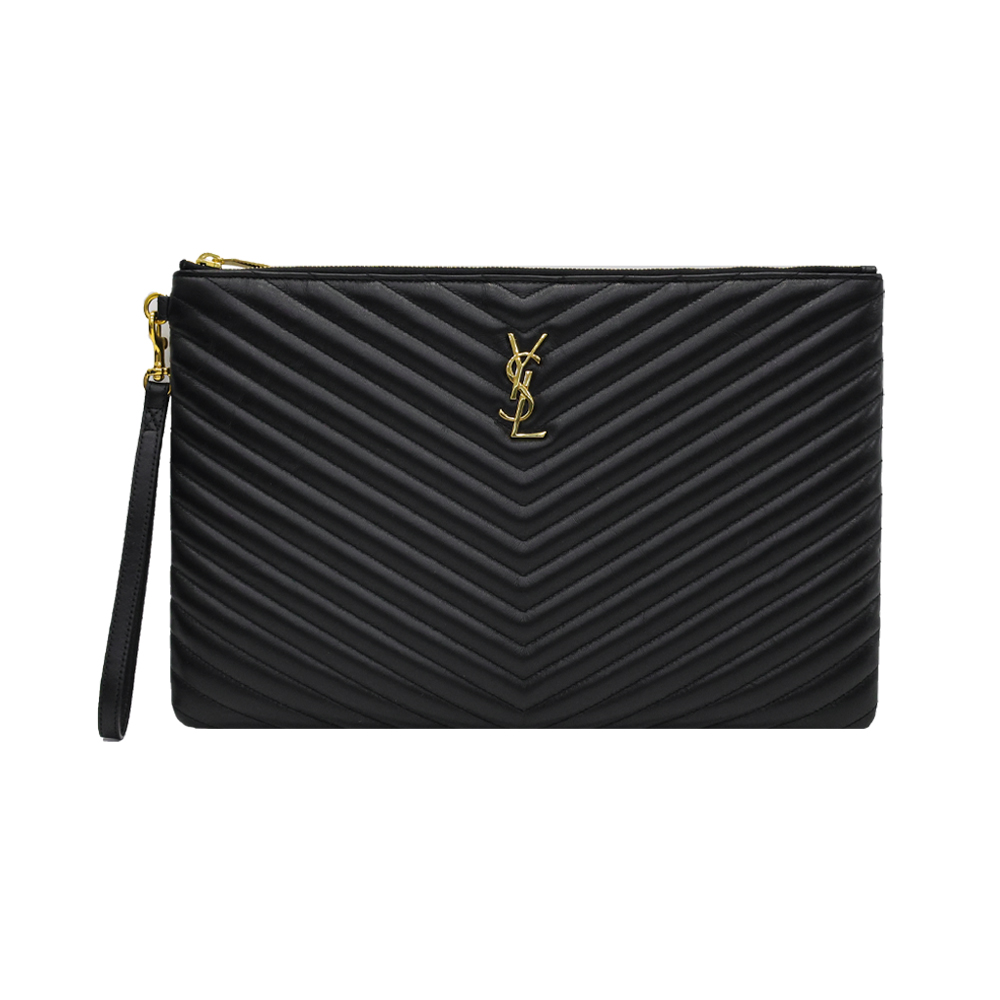 440222 CWU01 1000 [15%쿠폰]Saint Laurent Monogram Matelasse Clutch Black