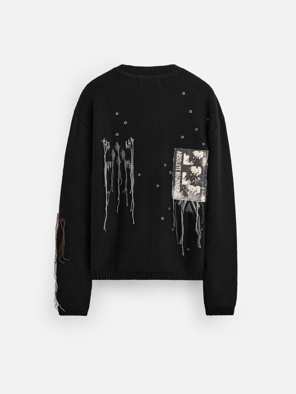 Zara x Andersson Bell Jacquard Patch Cardigan Black 착용 스타일 - 10