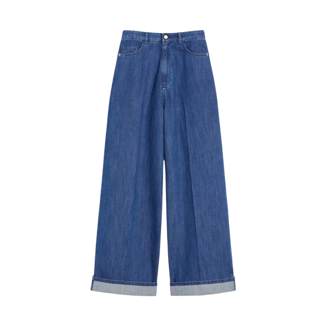 (W) S 막스마라 루피노 와이드 진 블루((W) S Max Mara Lupino Wide Jeans Blue)