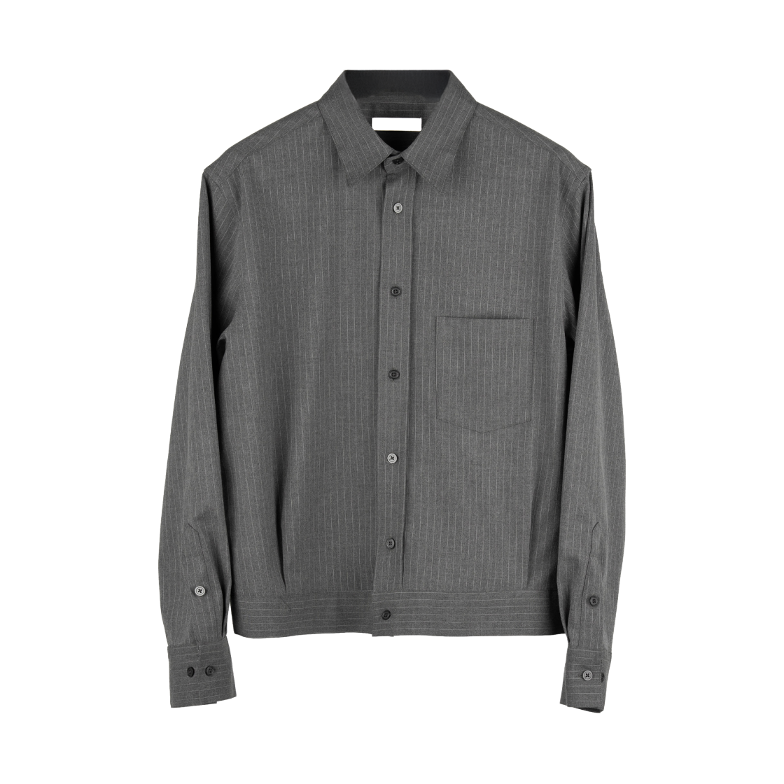 아이엘 캅 셔츠 그레이 스트라이프(Aieul Cop Shirts Grey Stripe) - 1