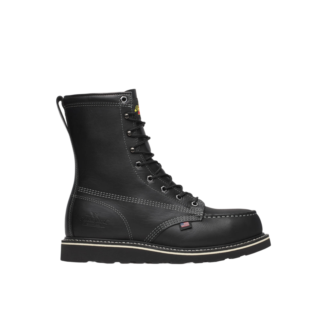 쏘로굿 미드나잇 시리즈 8인치 목 세이프티 토 블랙 - D(Thorogood Minight Series 8Inch Moc Safety Toe Black - D)