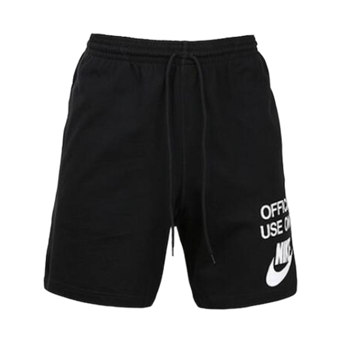 나이키 클럽 니트 쇼츠 블랙 화이트 - 아시아(Nike Club Knit Shorts Black White - Asia) - 1
