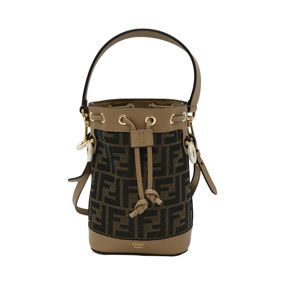 8BS093 ALP3 F1AOE [15%쿠폰]Fendi Montresor FF Shoulder Bag Brown