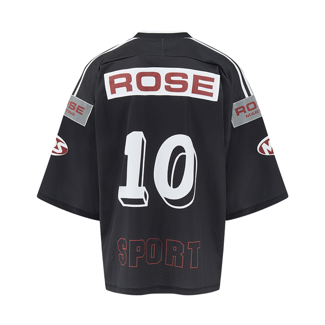 마틴 로즈 오버사이즈 하키 탑 블랙 그레이(Martine Rose Oversized Hockey Top Black Grey) - 2