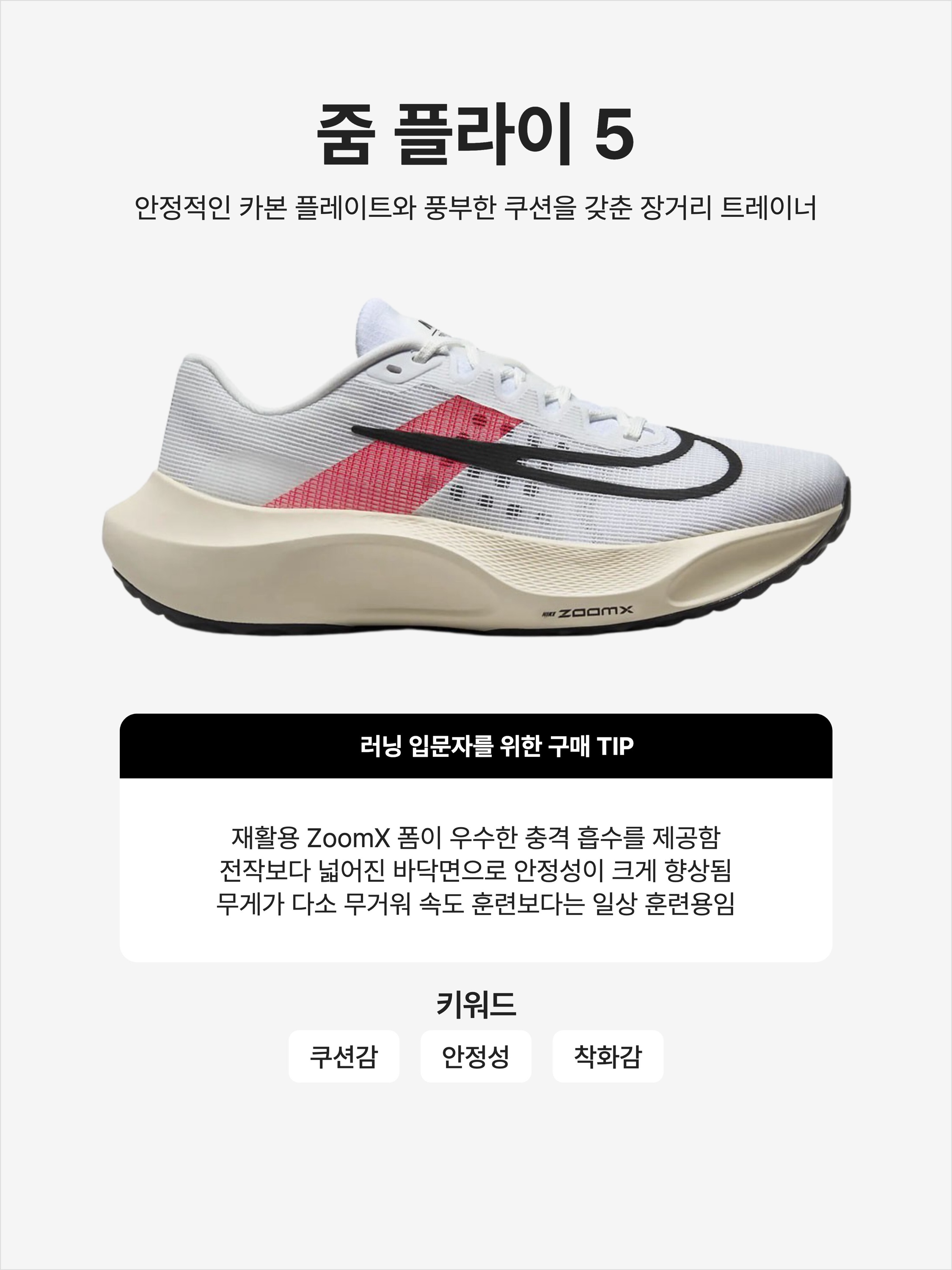 Nike Zoom Fly 5 Eliud Kipchoge, Nike Zoom Fly 5 Black White 착용 스타일 - 1