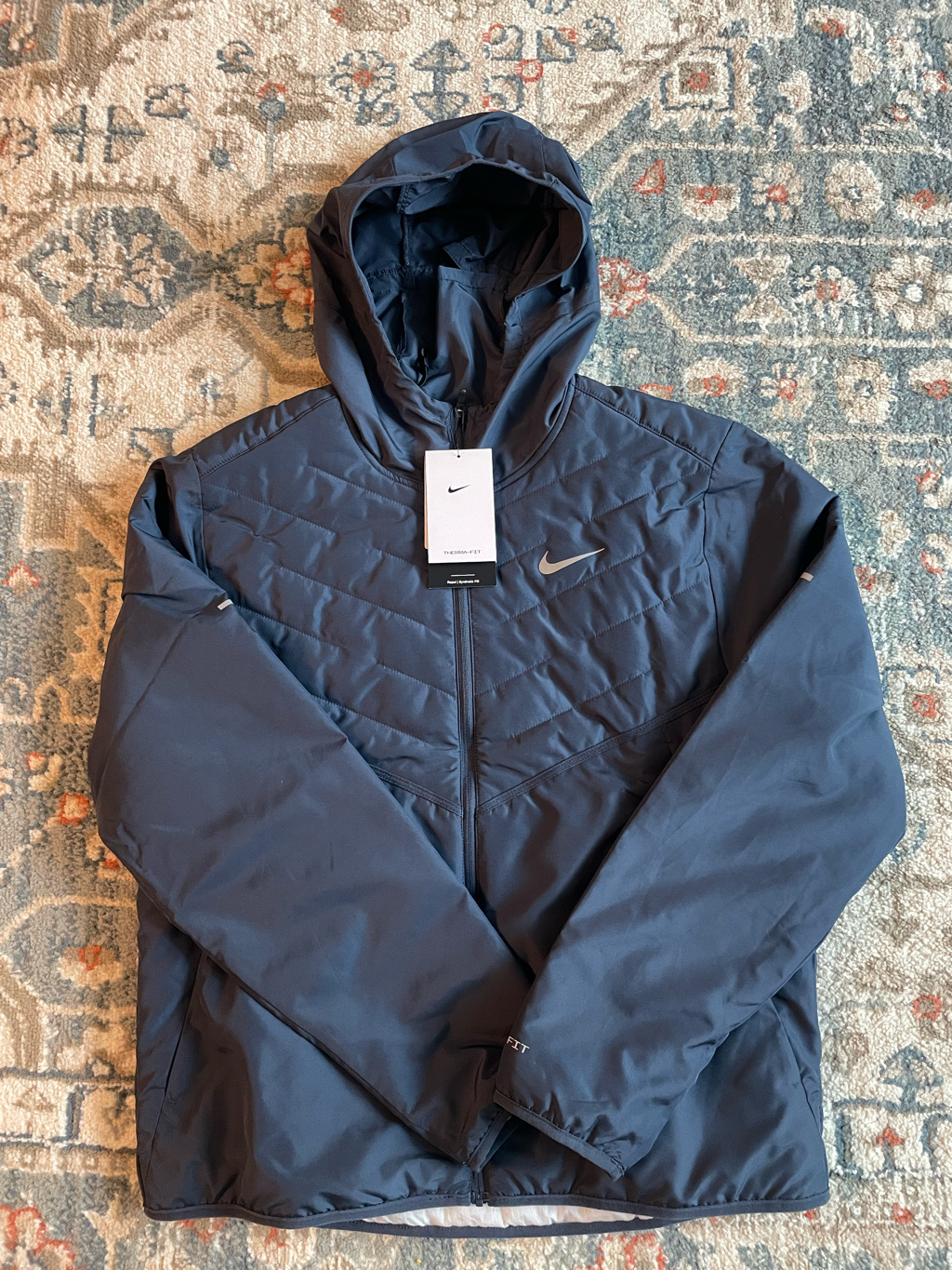 Nike Therma-Fit Repel Synthetic Fill Running Jacket Thunder Blue - Asia 착용 스타일 - 1