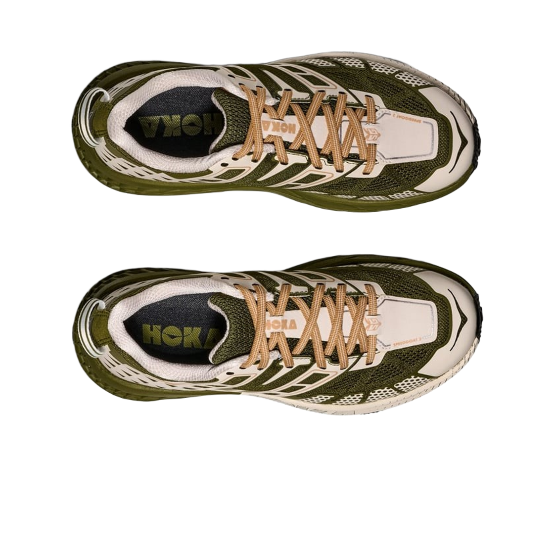 호카 스피드고트 2 모스 그린 로즈 크림(Hoka Speedgoat 2 Moss Green Rose Cream) - 2