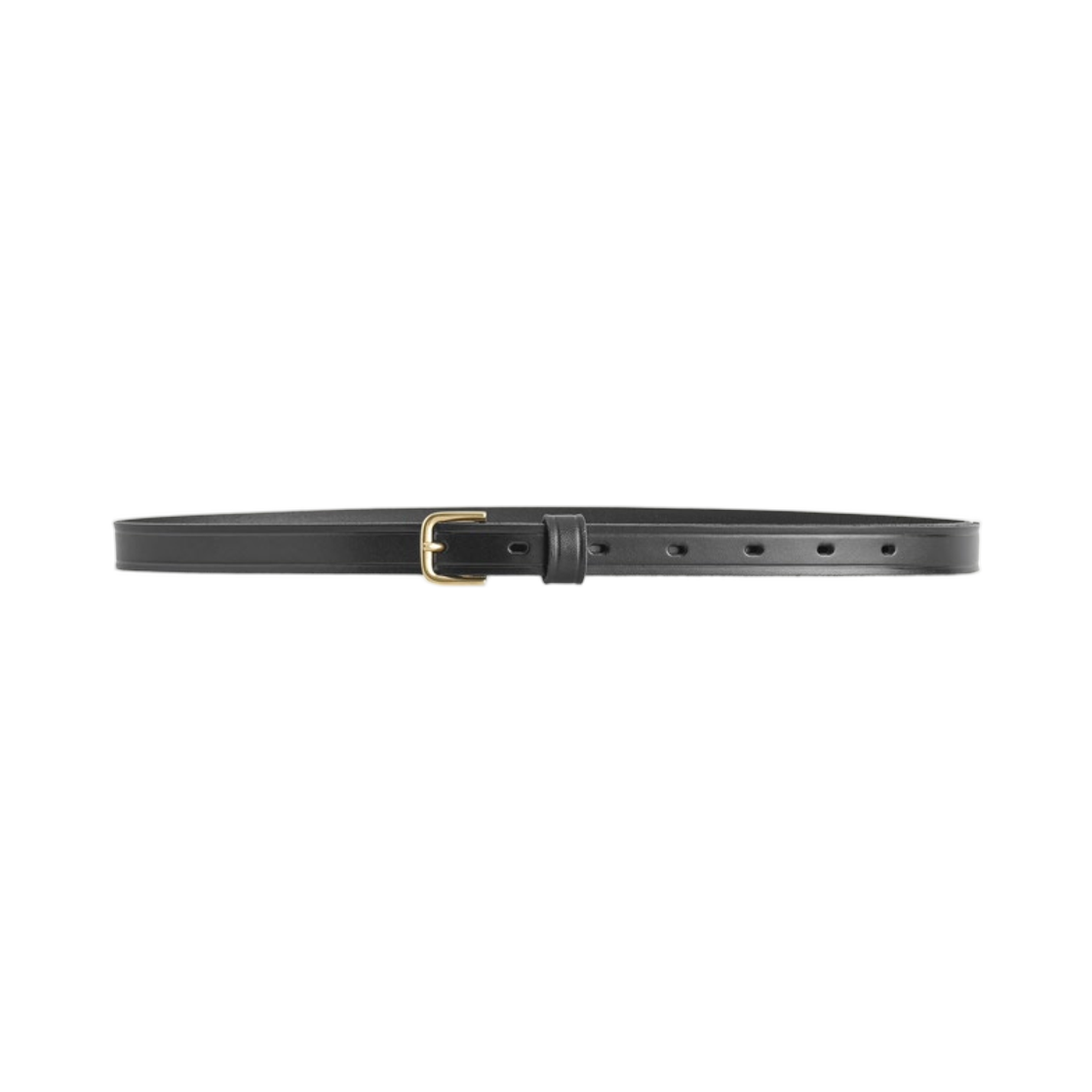 코스 슬림 레더 벨트 블랙(COS Slim Leather Belt Black) - 1