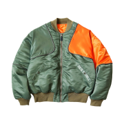 Kapital MA-1 Nylon Siamese Bomber Jacket Khaki