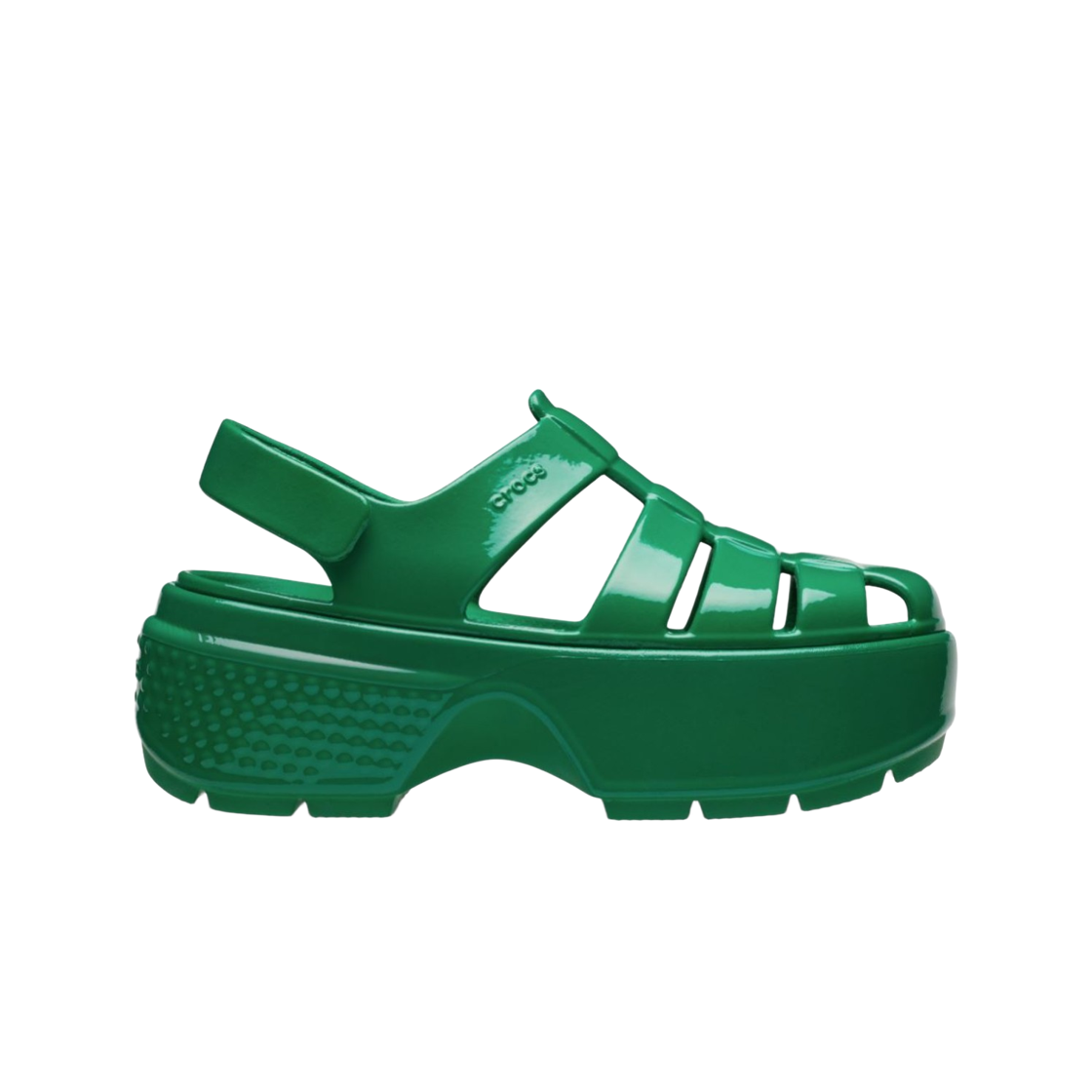 크록스 스톰프 피셔맨 하이 샤인 샌들 그린 아이비(Crocs Stomp Fisherman High Shine Sandal Green Ivy)