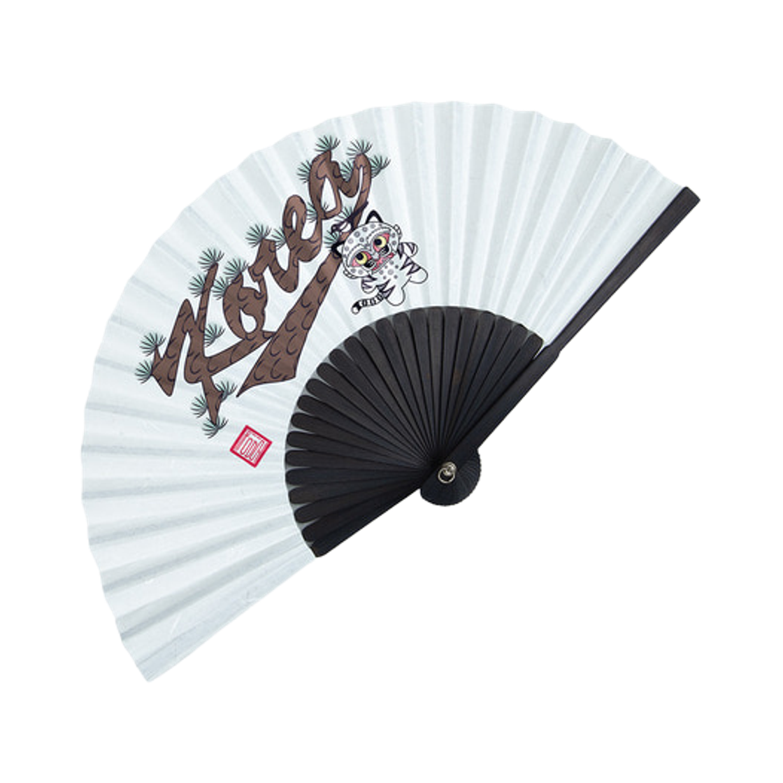 KBO x 뮷즈 야구 대표팀 까치 호랑이 전통 부채(KBO x Muds Baseball Team Magpie and Tiger Tradition Fan)