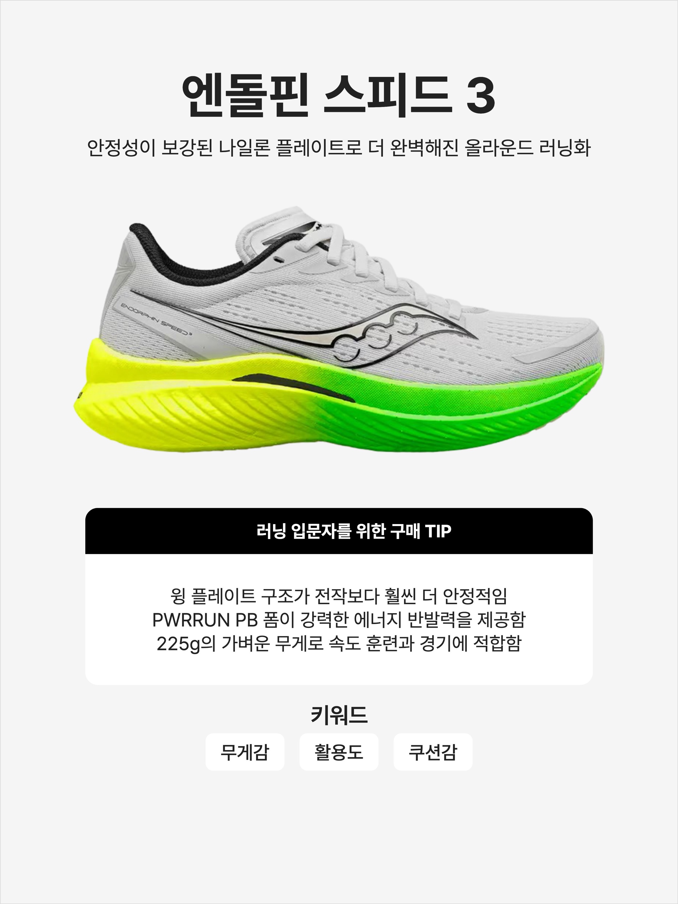 Saucony Endorphin Speed 3 Fog Slime, Saucony Endorphin Speed 3 Tokyo Red Grey 착용 스타일 - 1