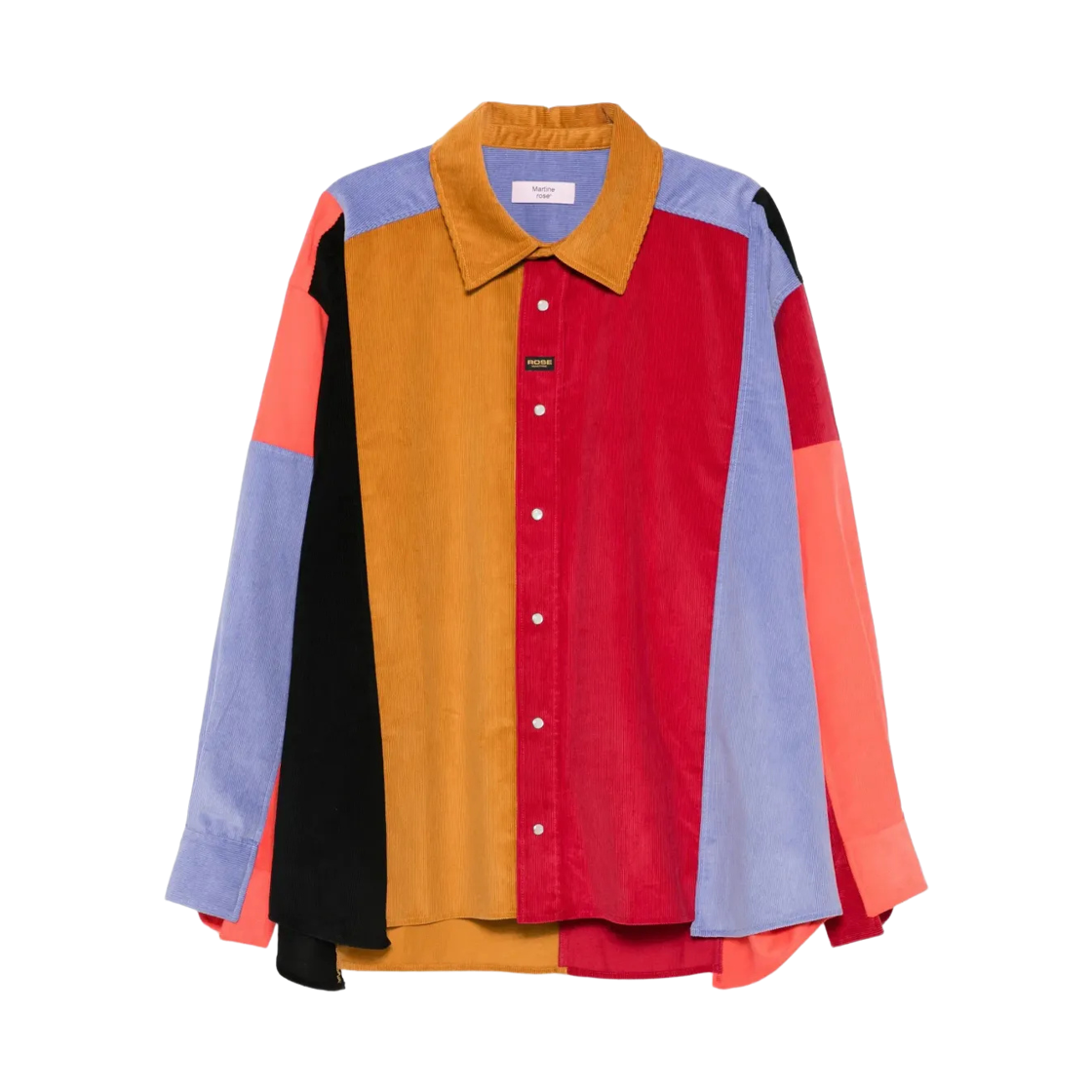 486WP21800 Martine Rose Panelled Overshirt Multicolor