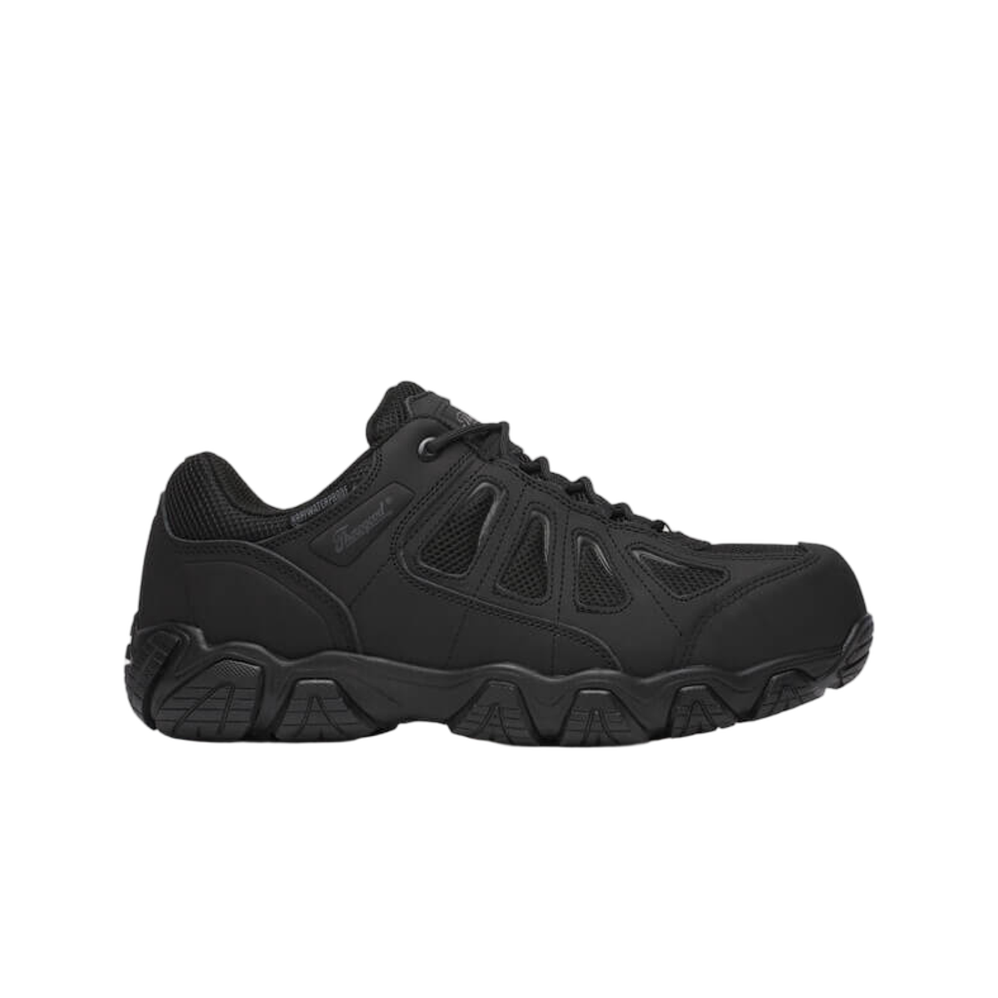 쏘로굿 크로스트렉스 시리즈 BBP 워터프루프 옥스포드 하이커 세이프티 토 블랙 - EE(Thorogood Crosstrex Series BBP Waterproof Oxford Hiker with Safety Toe Black - EE)