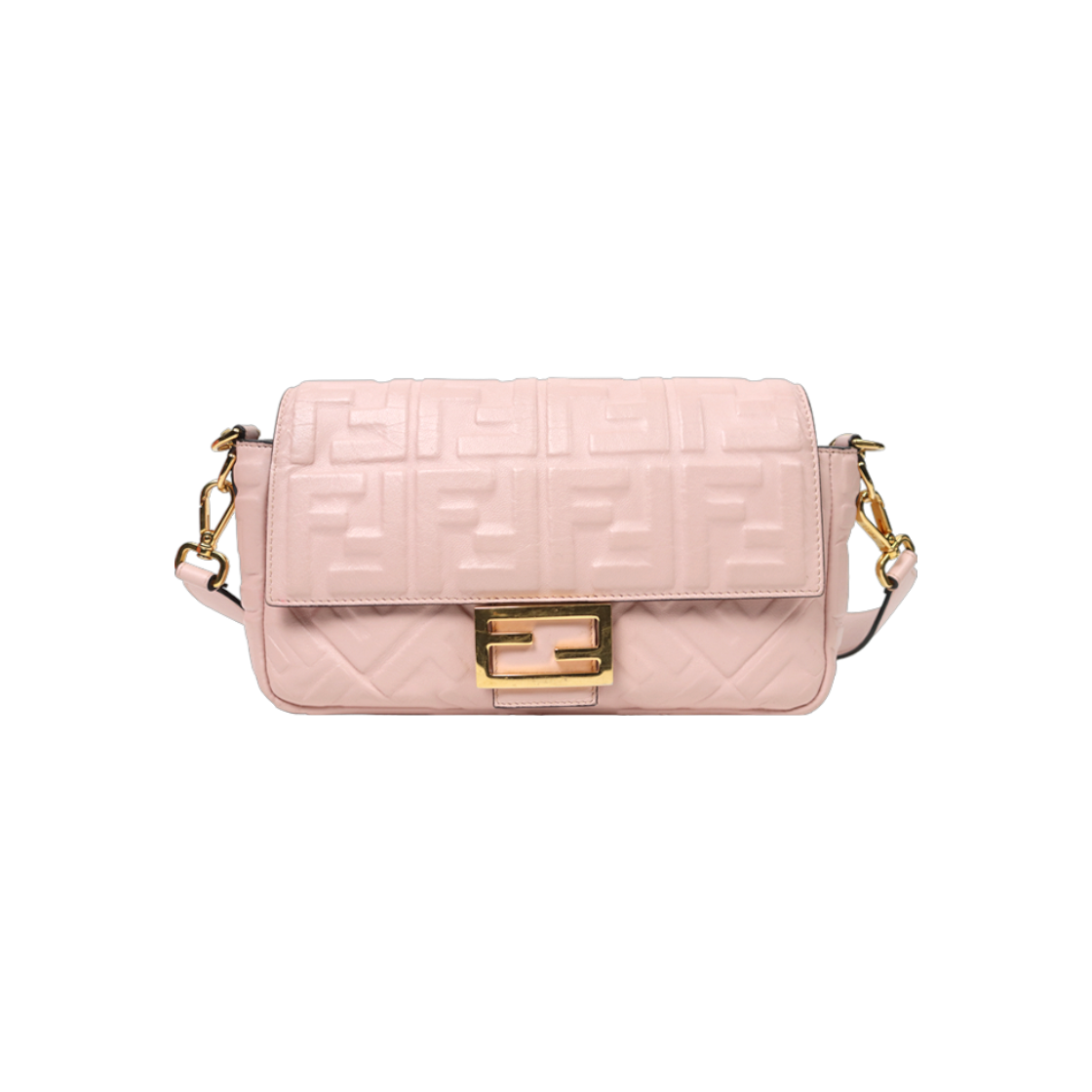 ITKSCMS4R5TQ Fendi Pink Leather Juka Baguette Bag C-A42312