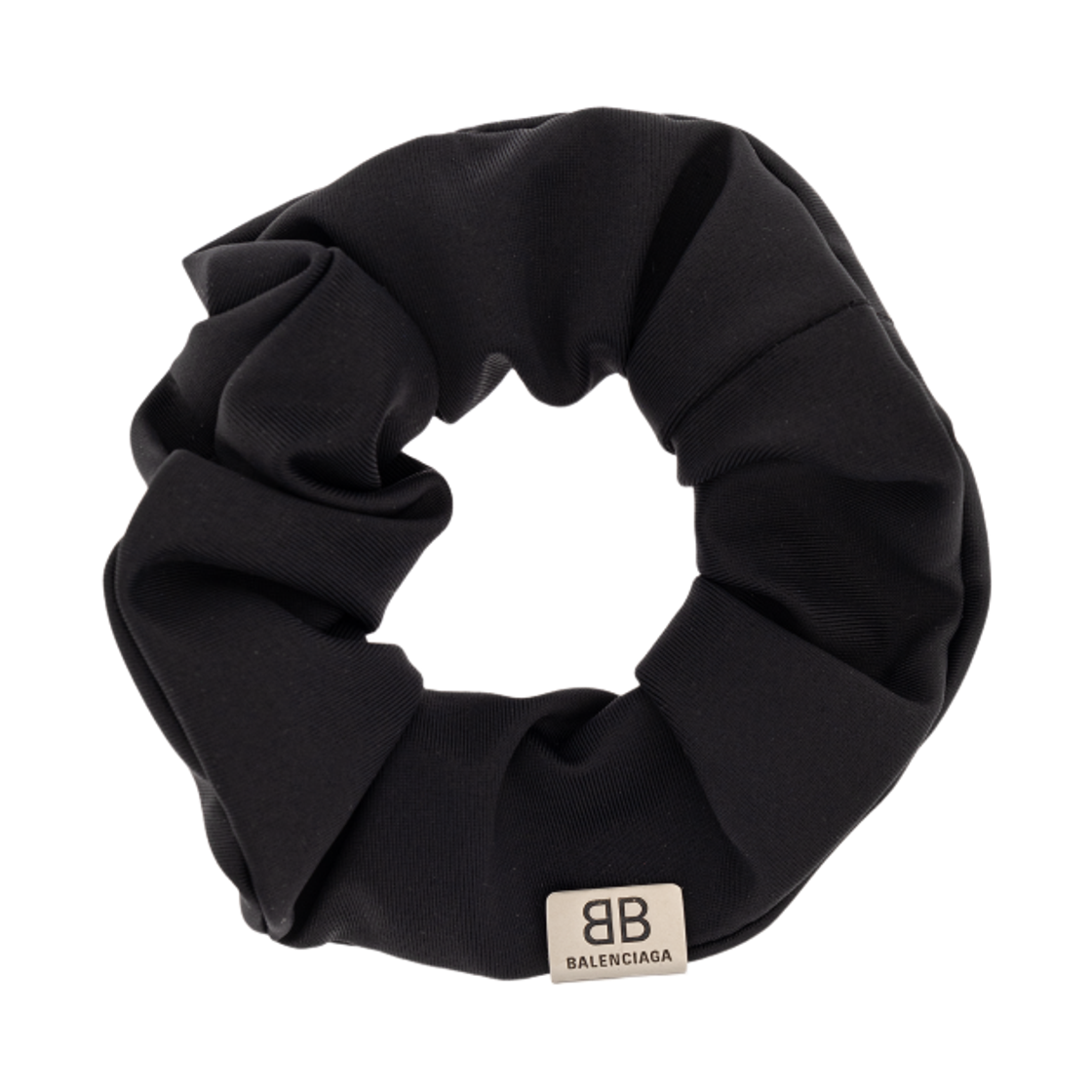 766360TZP6I1086 (W) Balenciaga Holli Scrunchie Black
