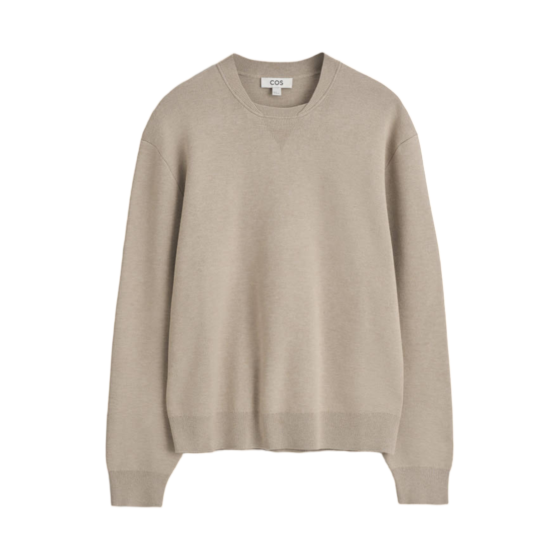 코스 더블페이스 보머 넥 니트 스웨터 몰 멜란지(COS Double Faced Bomber Neck Knitted Jumper Mole Mélange) - 1