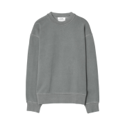 COS Relaxed Washed Cotton Sweatshirt Washed Black