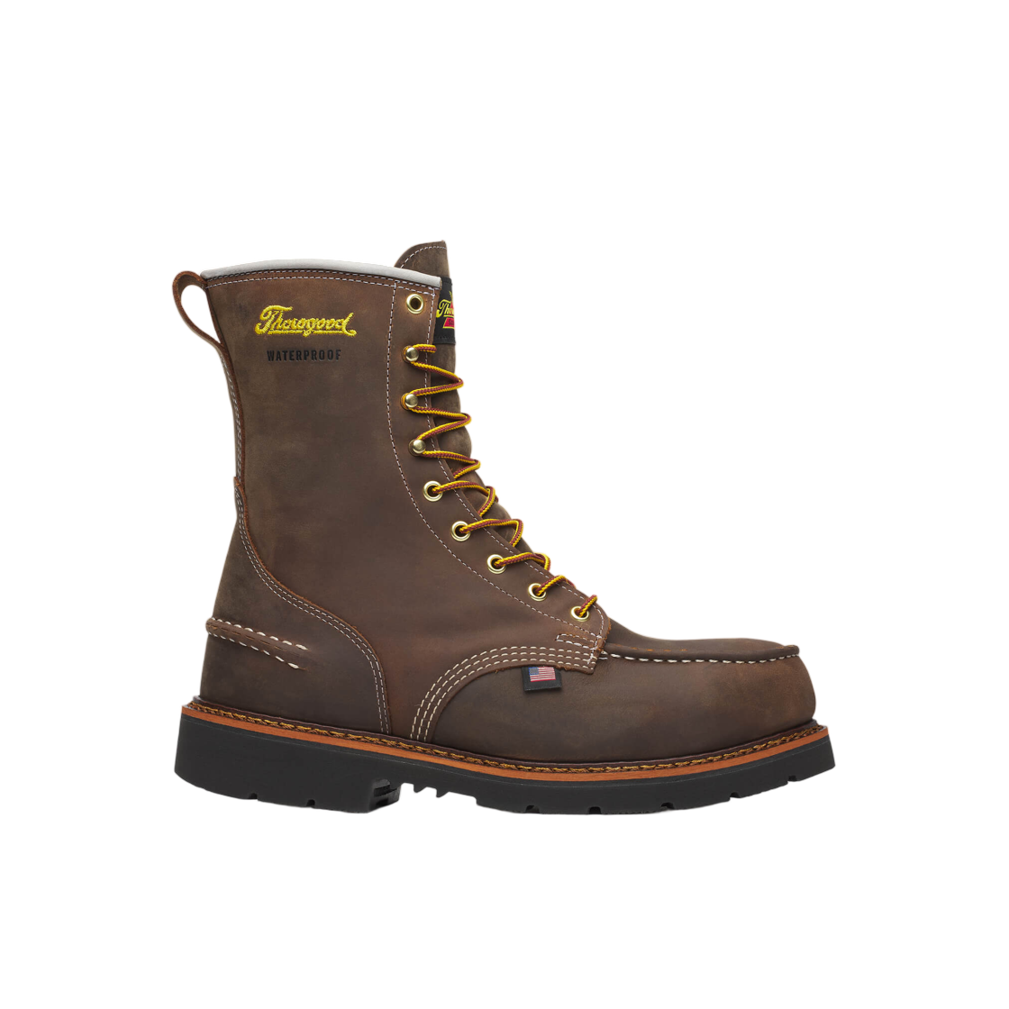 804-3898 Thorogood 1957 Series Waterproof Safety Toe 8Inch Moc Toe Maxwear90 Crazy Horse - EE