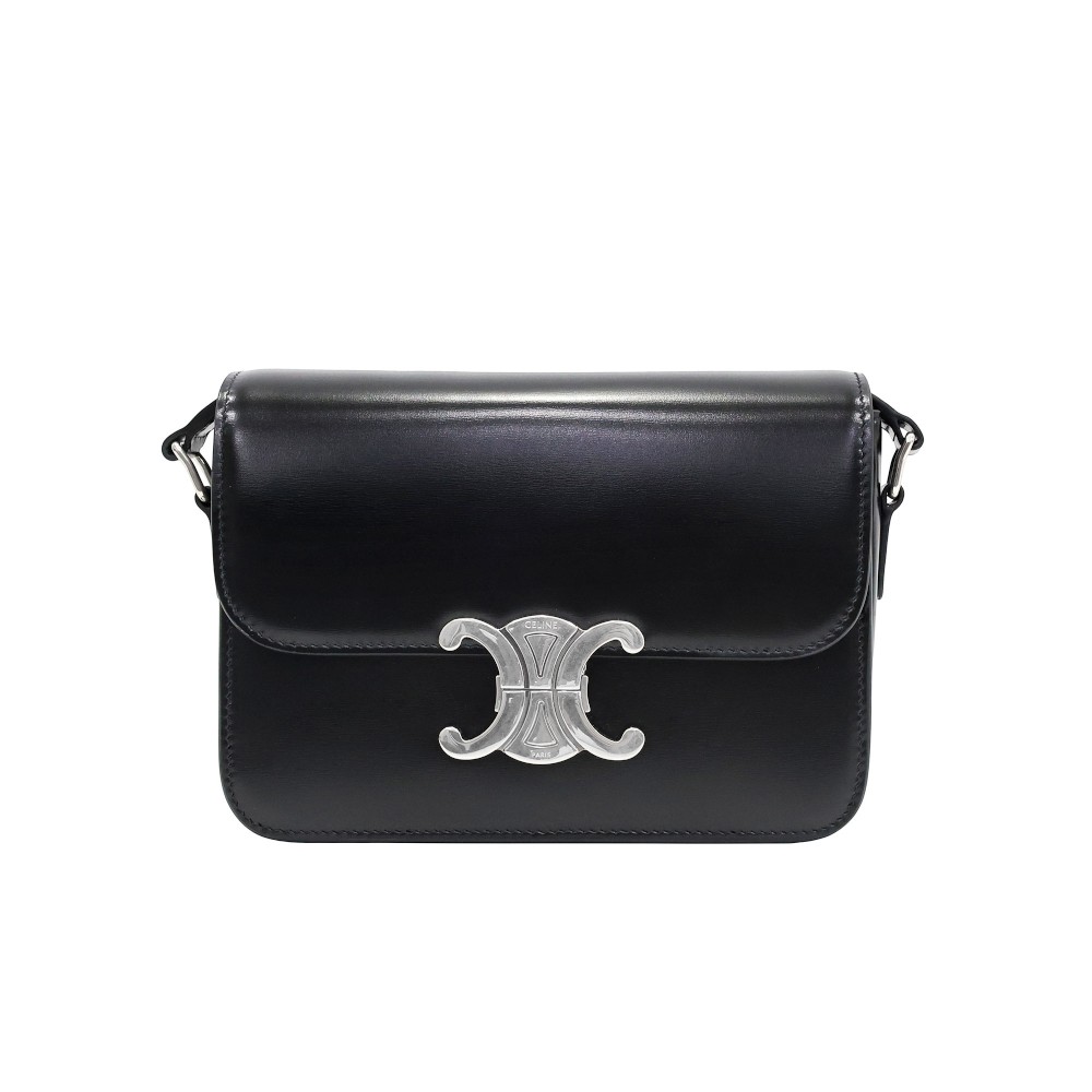 188423BF4 38SI [15%쿠폰]Celine Triomphe Shoulder Bag Black