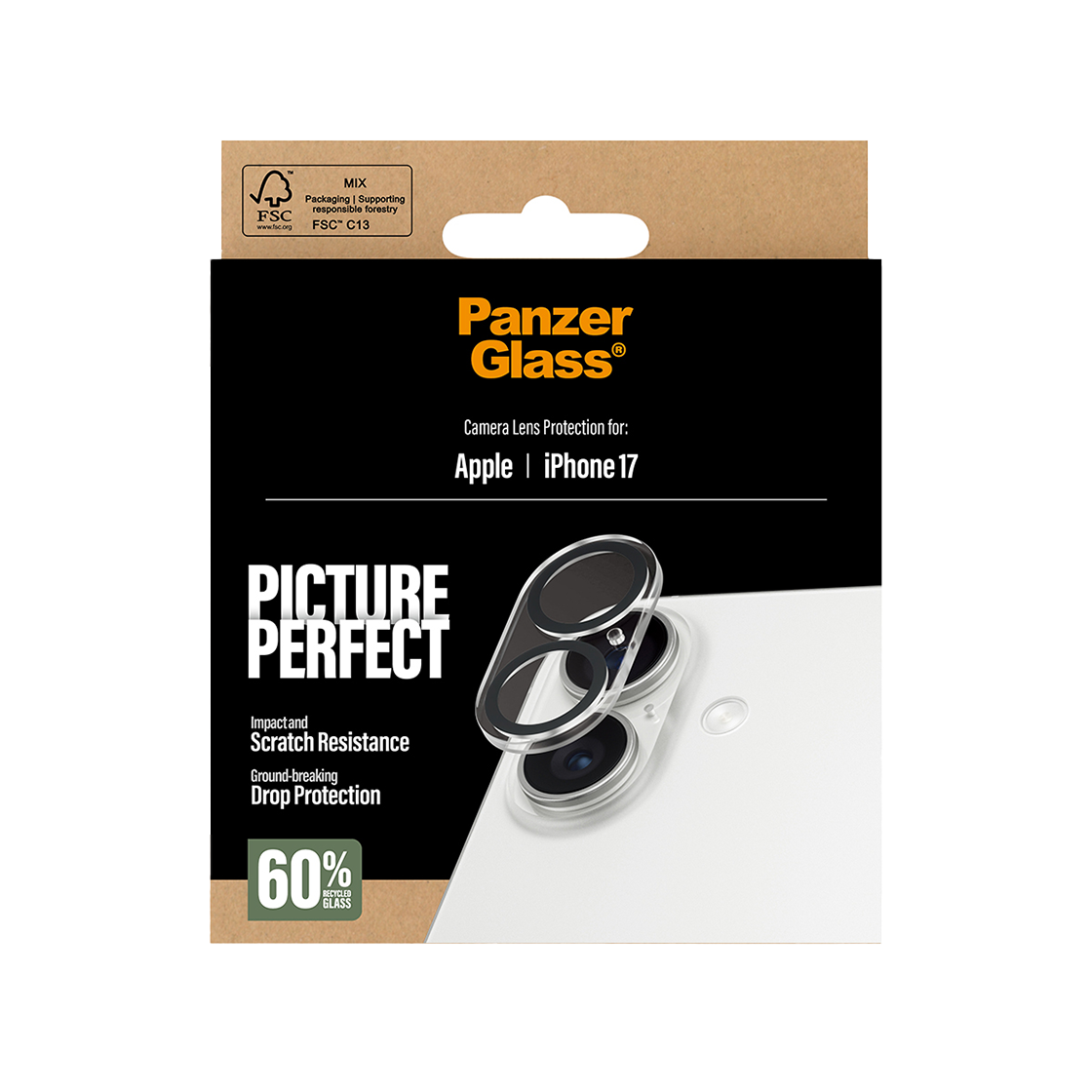 판저글래스 픽처퍼펙트 카메라 렌즈 프로텍터 아이폰 17(ANZERGLASS PicturePerfect Camera Lens Protector iPhone 17)