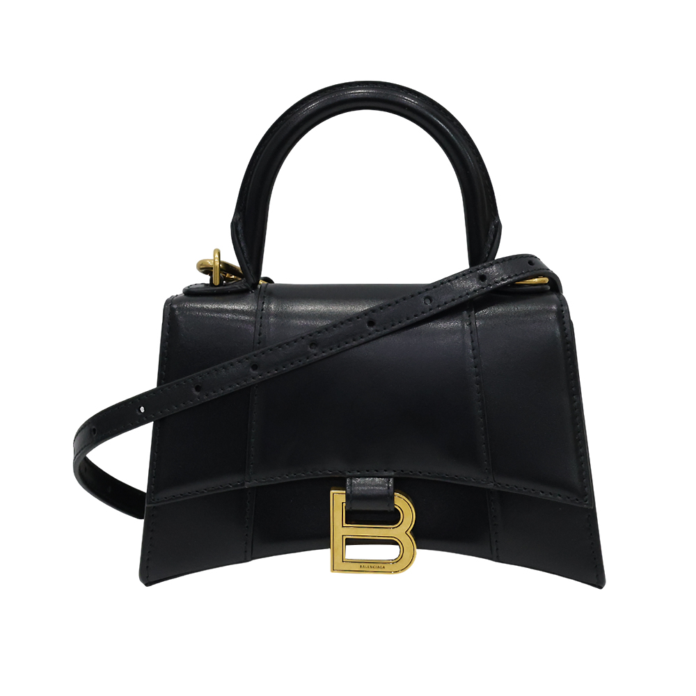 592833 1QJ4M 1000 [15%쿠폰]Balenciaga Hourglass XS Shoulder Bag Black
