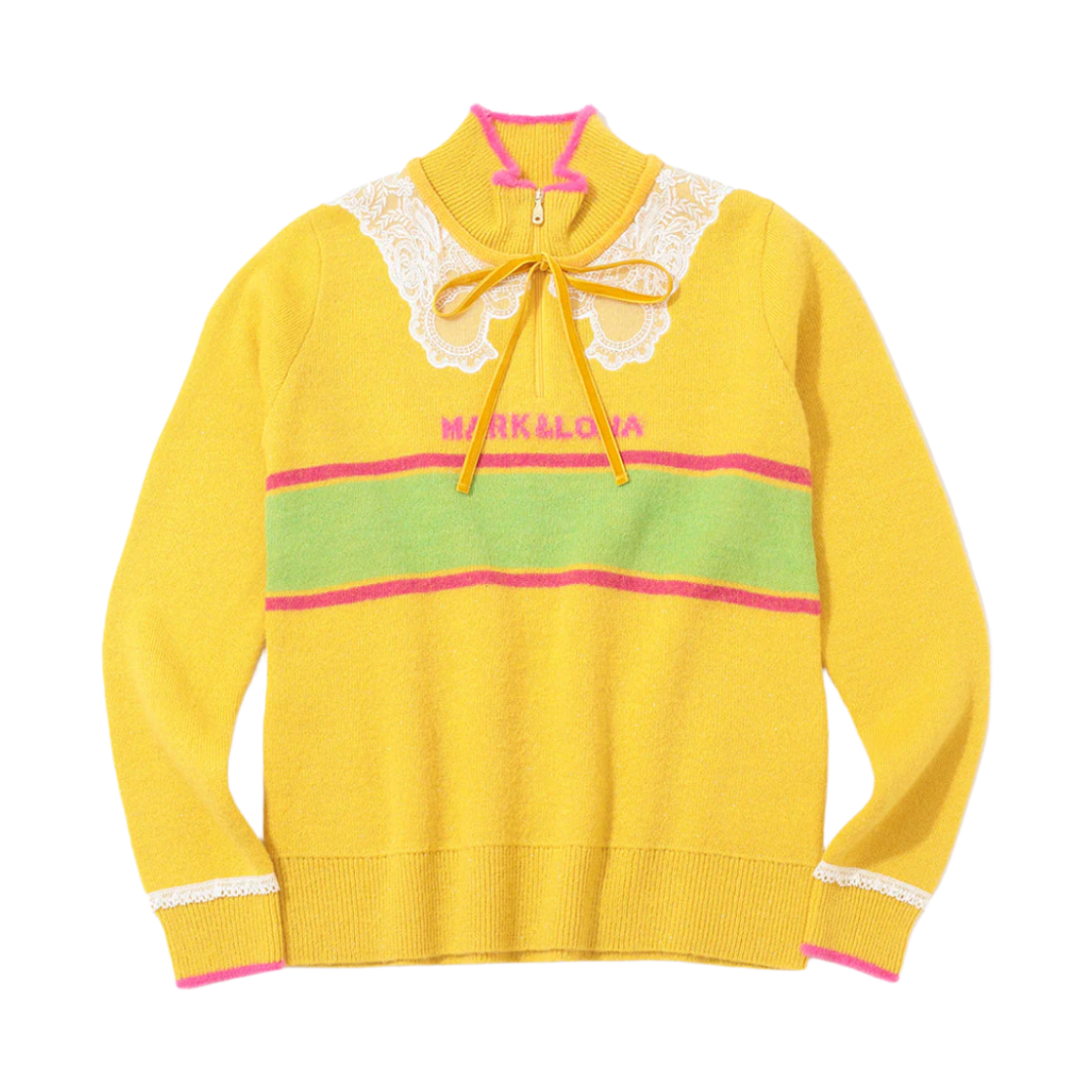 (W) 마크 앤 로나 실프 스컬리 레이스 모헤어 니트 오렌지((W) Mark & Lona Sylph Skully Lace Mohair Knit Orange)