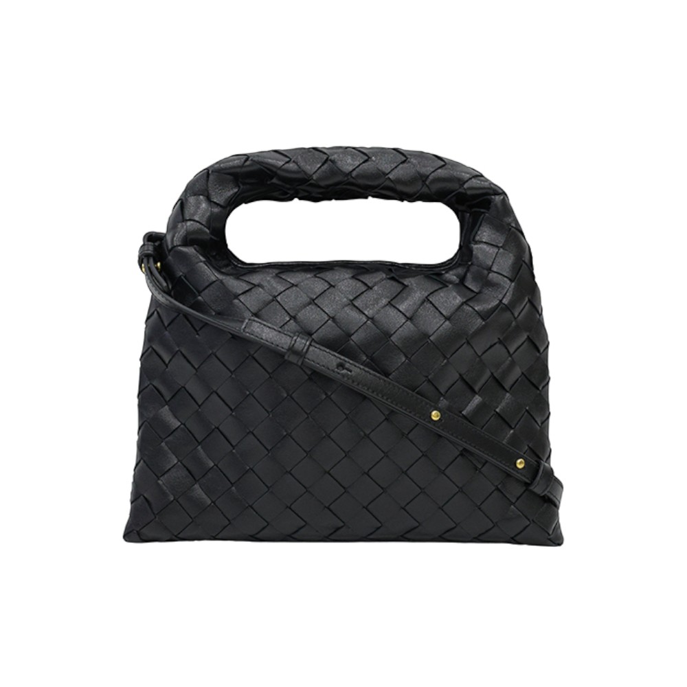 777586 V3IV1 1139 [15%쿠폰]Bottega Veneta Hop Mini Crossbody Bag Black