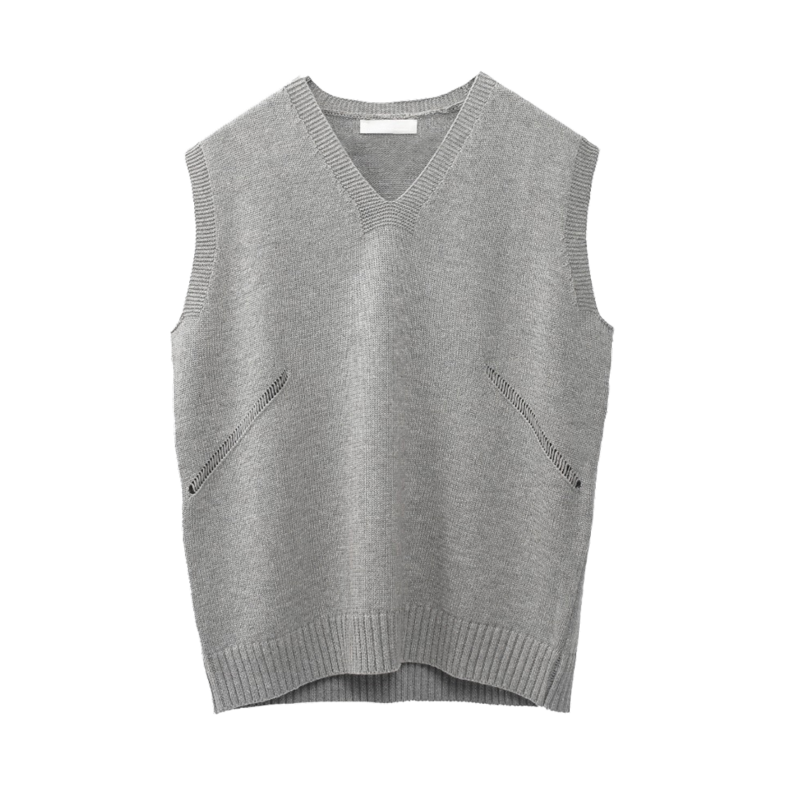 아이엘 RC 니트 베스트 그레이(Aieul Rc Knit Vest Grey)