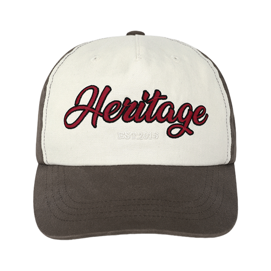 베루툼 BC240B 헤리티지 로고 바이오 워싱 캡 크림 브라운(VERUTUM BC240B Heritage Logo Bio Washing Cap Cream Brown) - 2