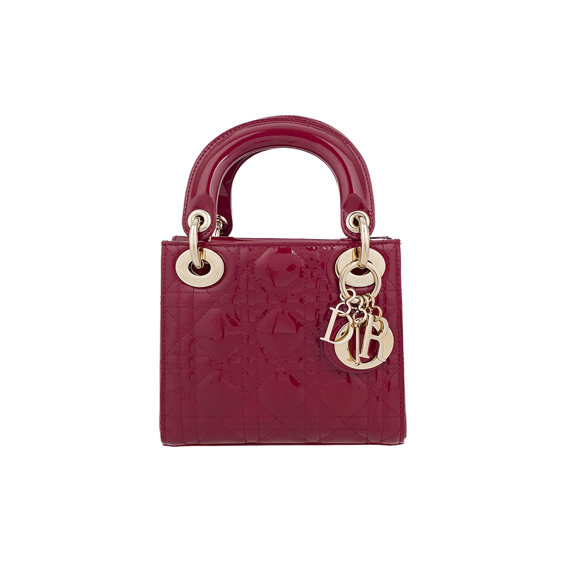 ITLWCV48RCJA Dior Lady Dior Mini Red Champagne Gold