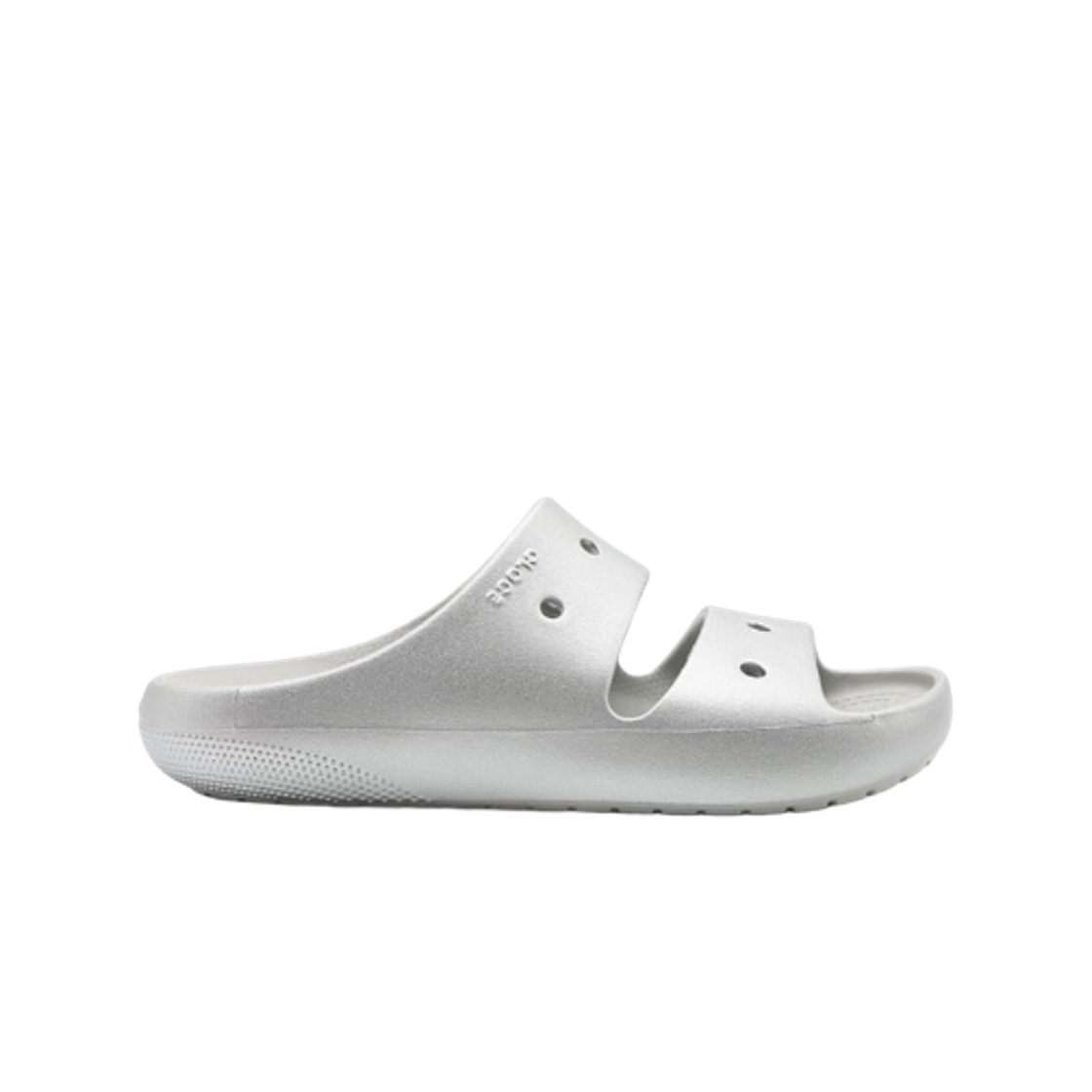 209970-040 Crocs Classic Metallic Sandal v2 Silver