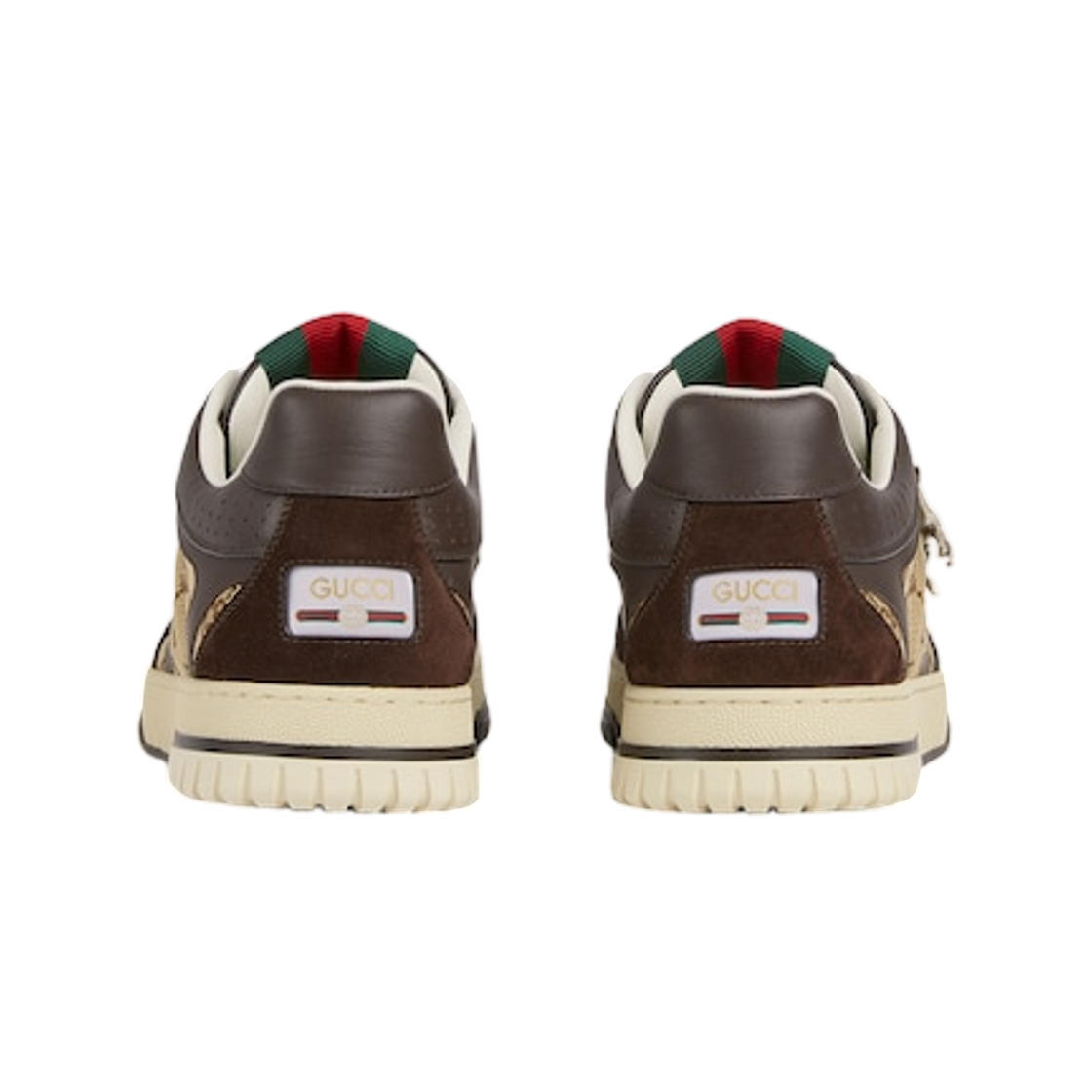 구찌 리웹 스니커즈 베이지 다크 브라운(Gucci Re-Web Sneakers Beige Dark Brown) - 3