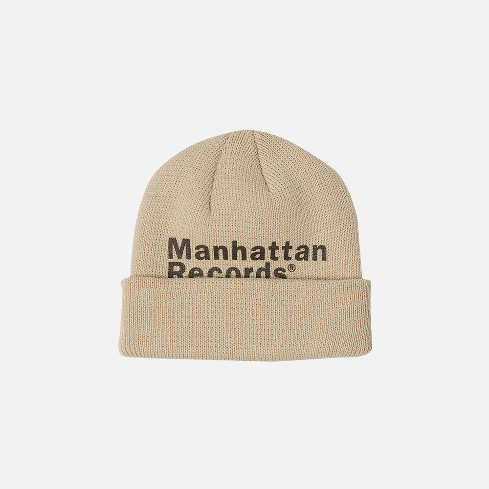 맨하탄 레코즈 클래식 로고 비니 - 베이지(Manhattan Records Classic Logo Beanie - Beige) - 2