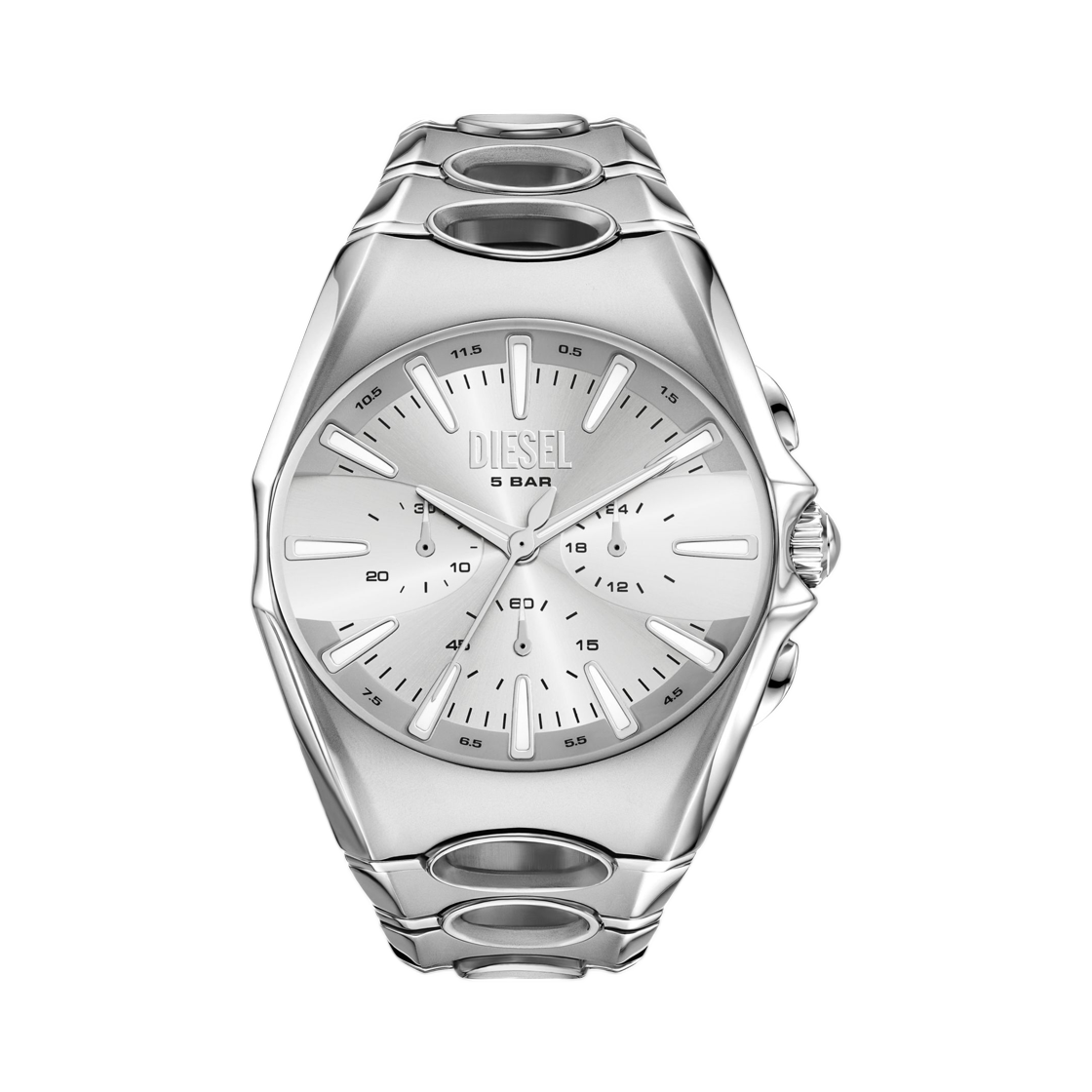 DZ469400QQQ-01 Diesel D-Curve Stainless Steel Watch Silver